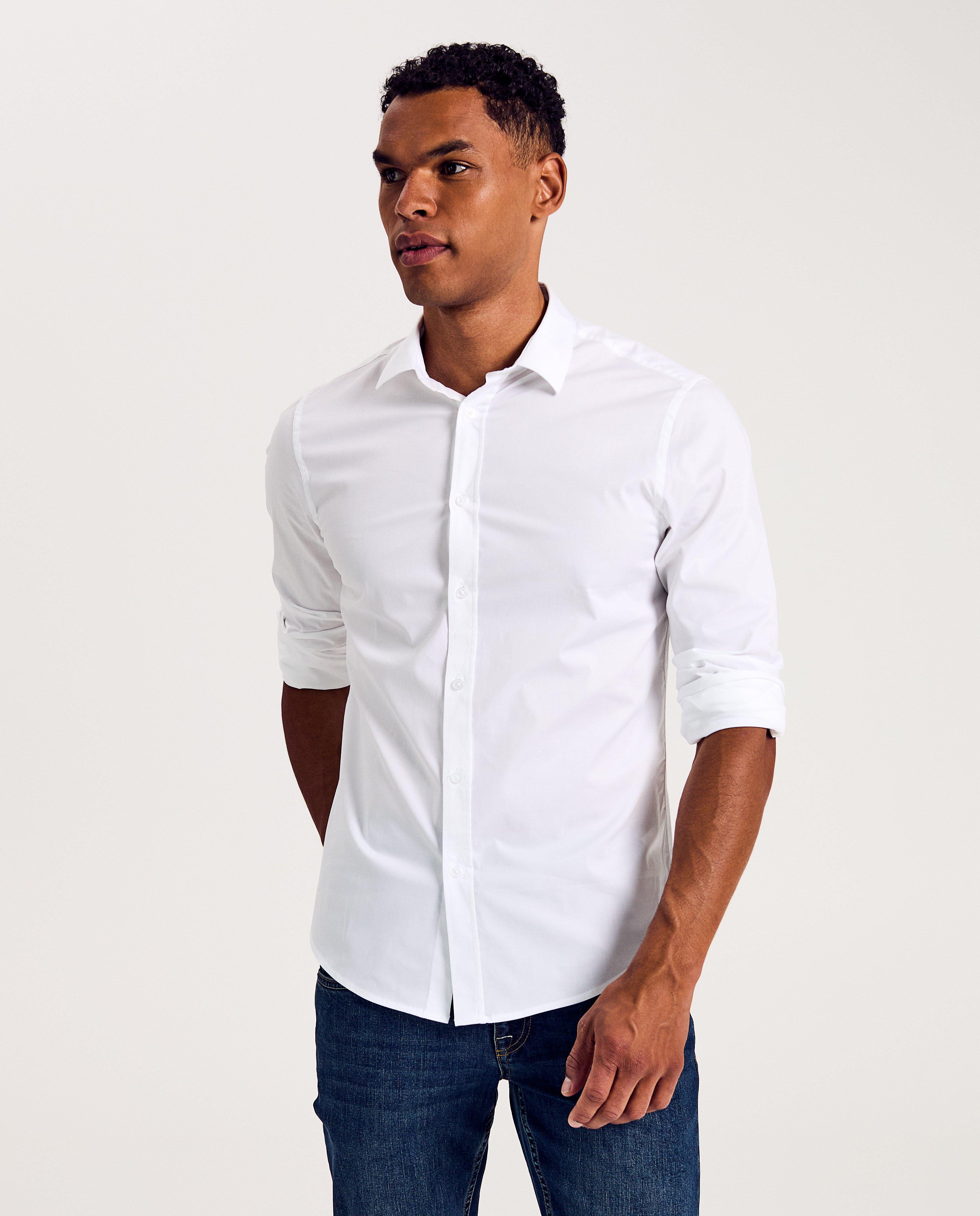 Wit hemd, slim fit - null - Iveo