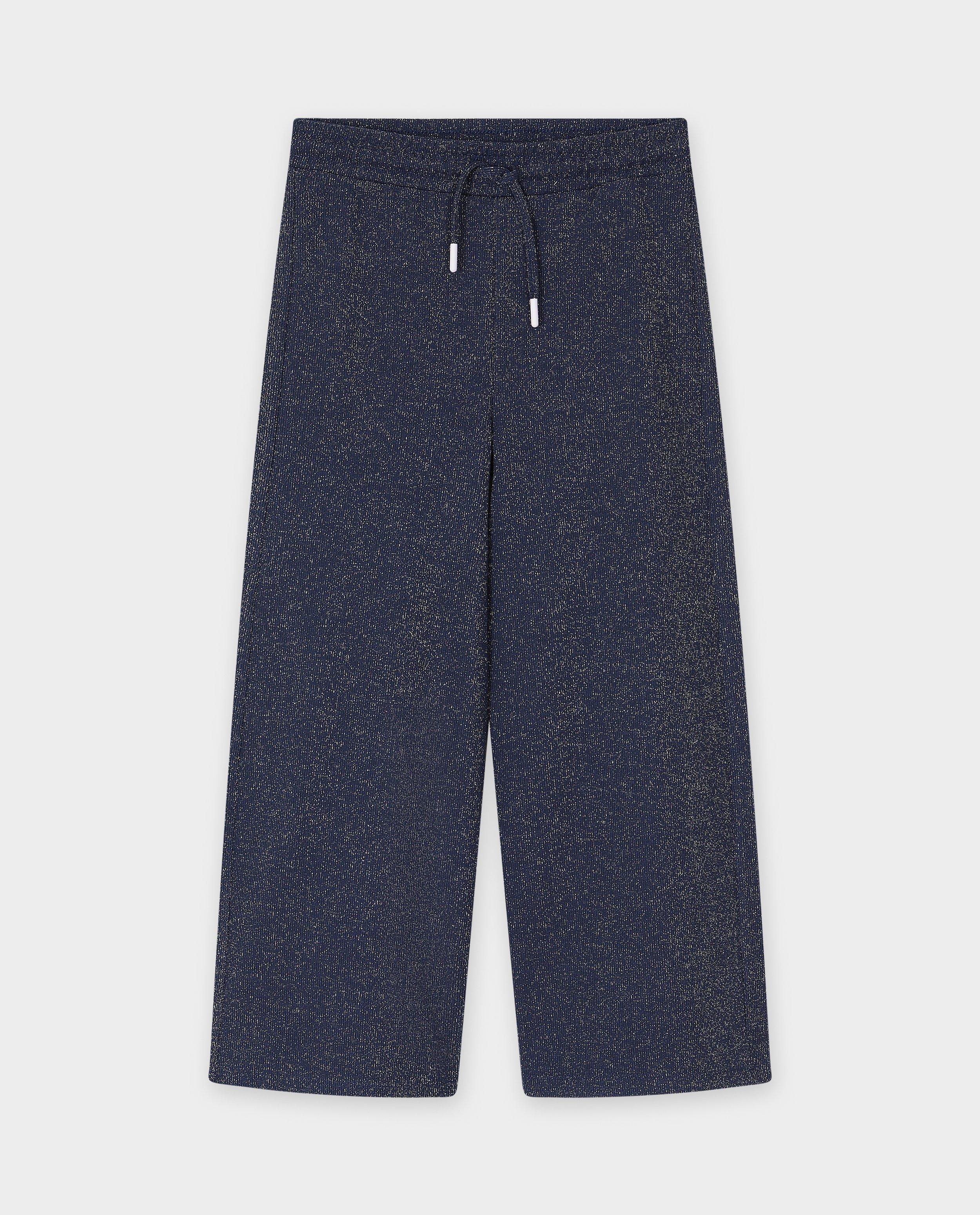 Broeken - Donkerblauwe broek met glitter