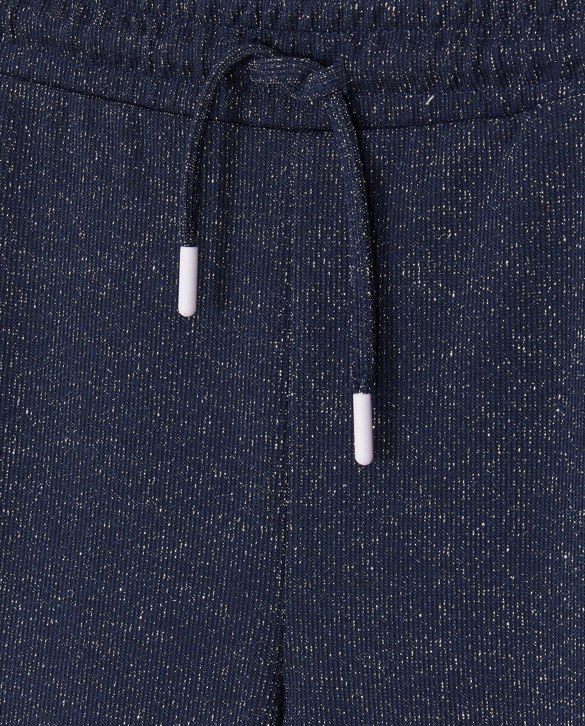 Broeken - Donkerblauwe broek met glitter