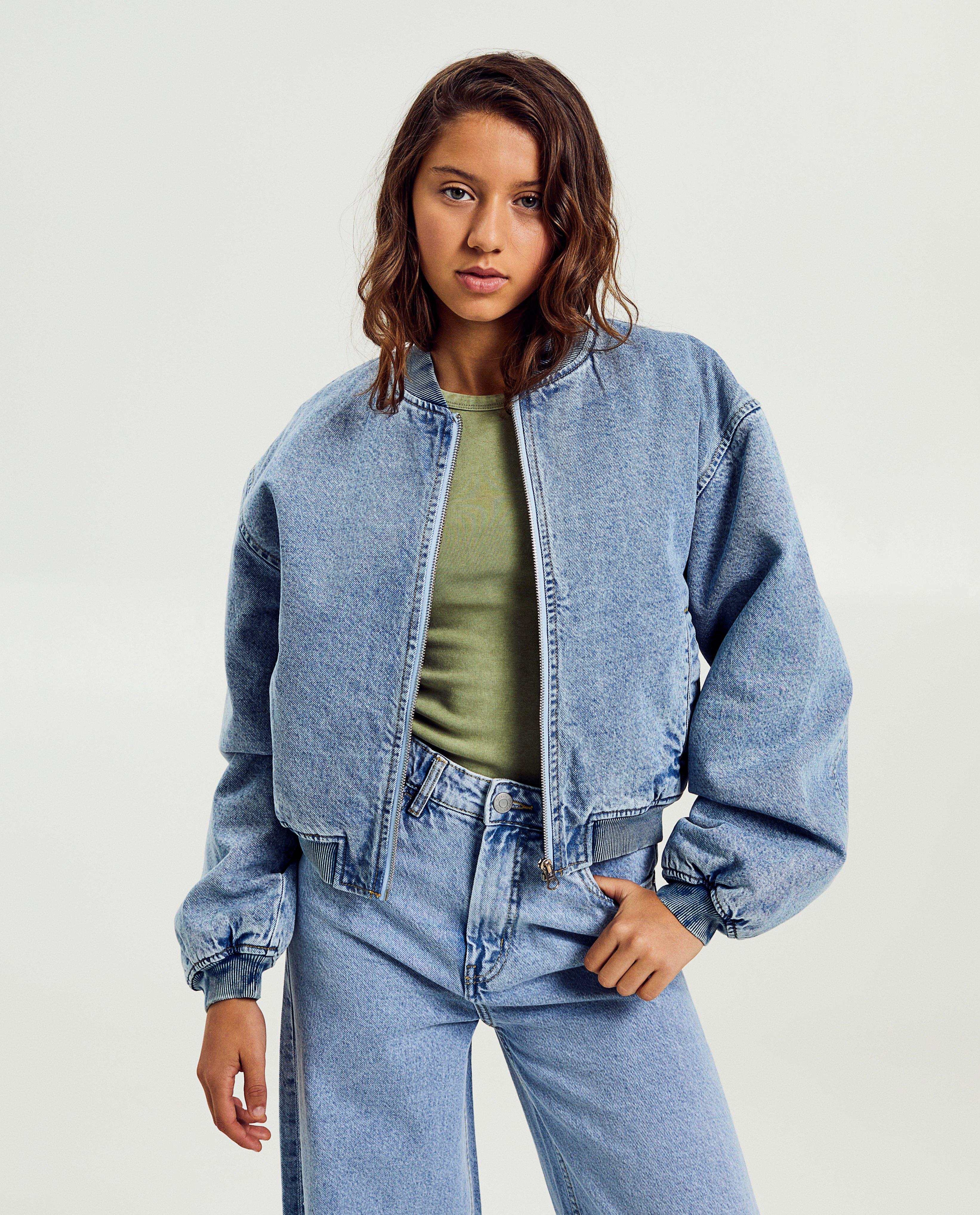 Bomberjack van jeans - Product Detail - lichtblauw - afbeelding nummer 2