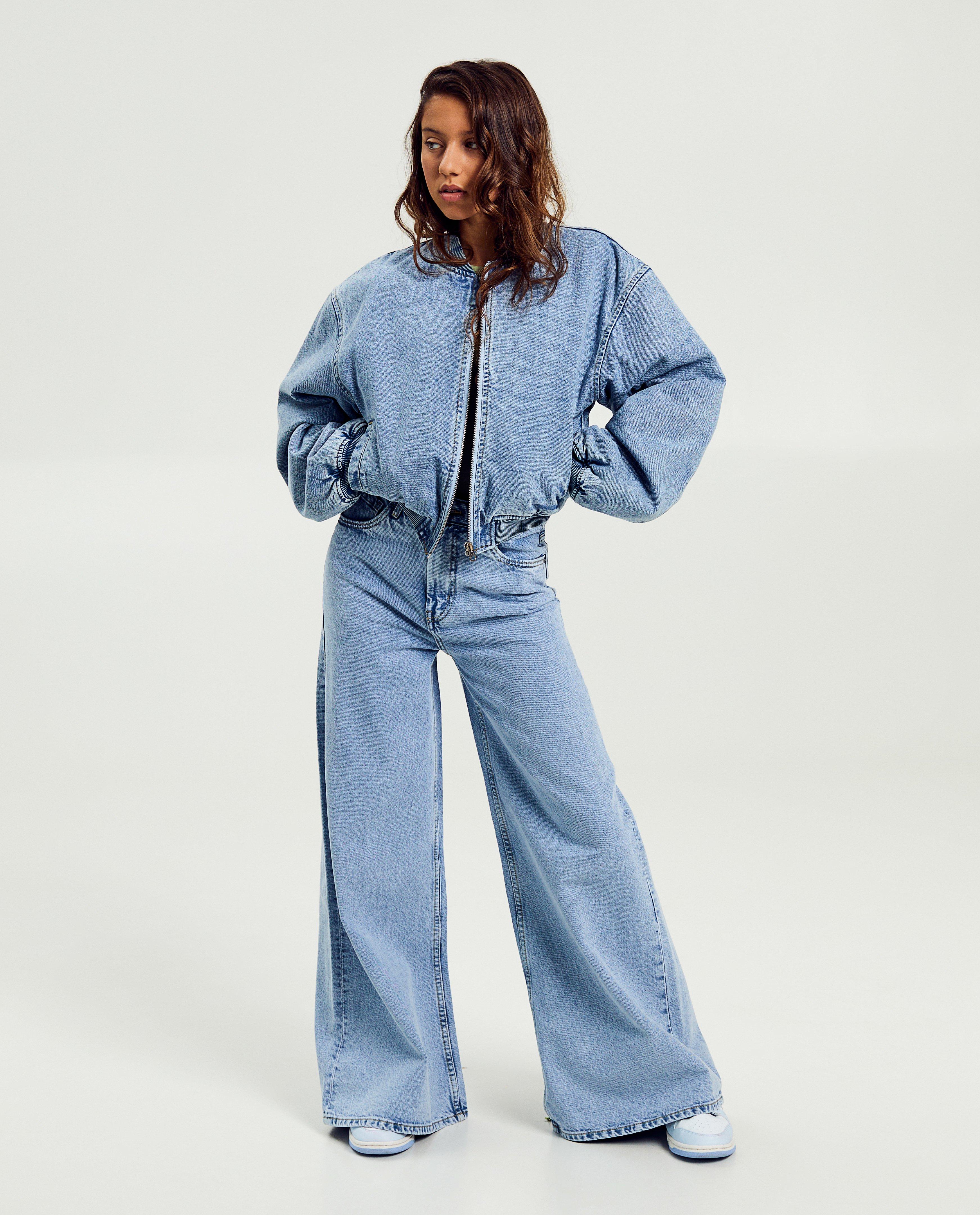 Bomberjack van jeans - Product Detail - lichtblauw - afbeelding nummer 3