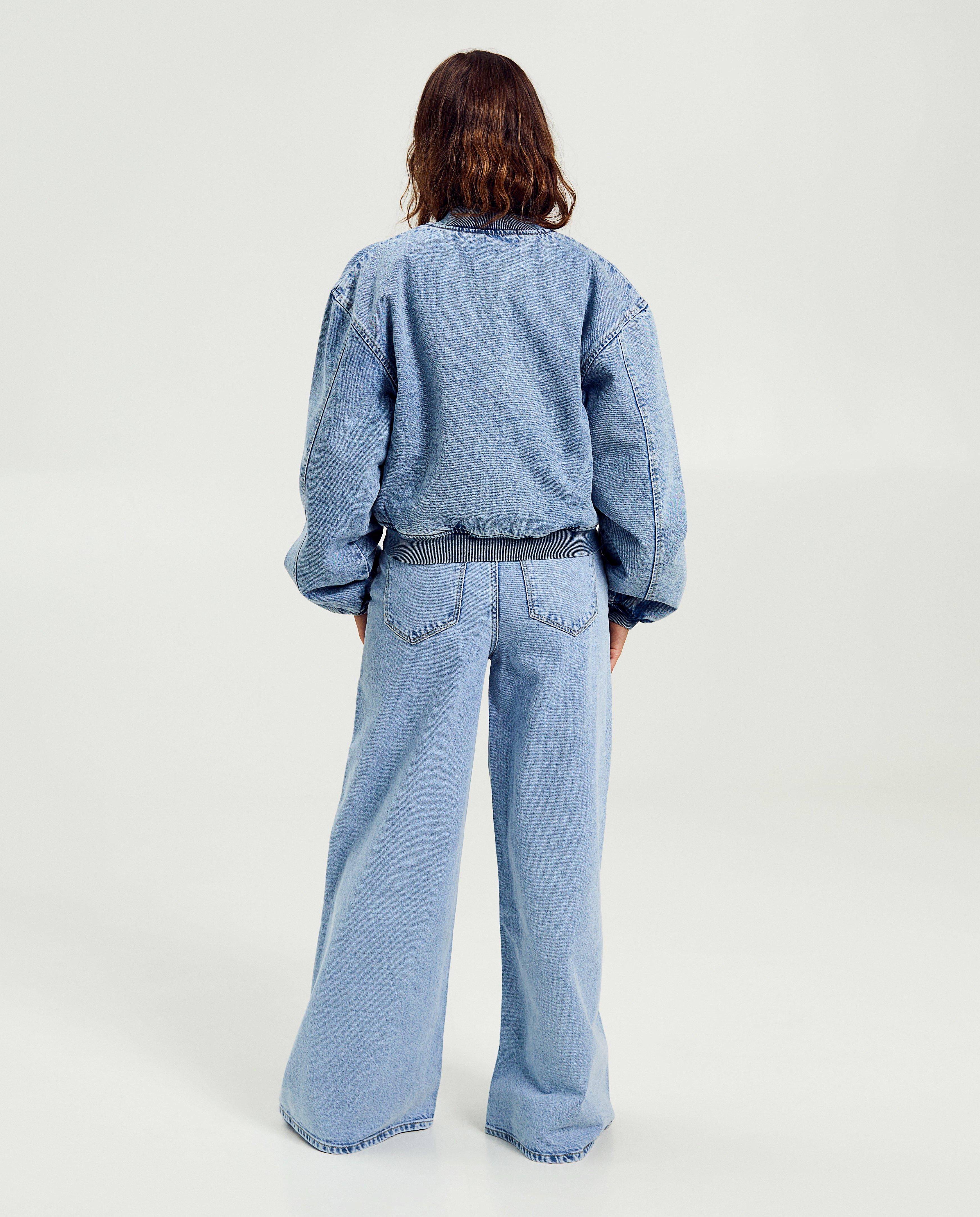 Bomberjack van jeans - Product Detail - lichtblauw - afbeelding nummer 4