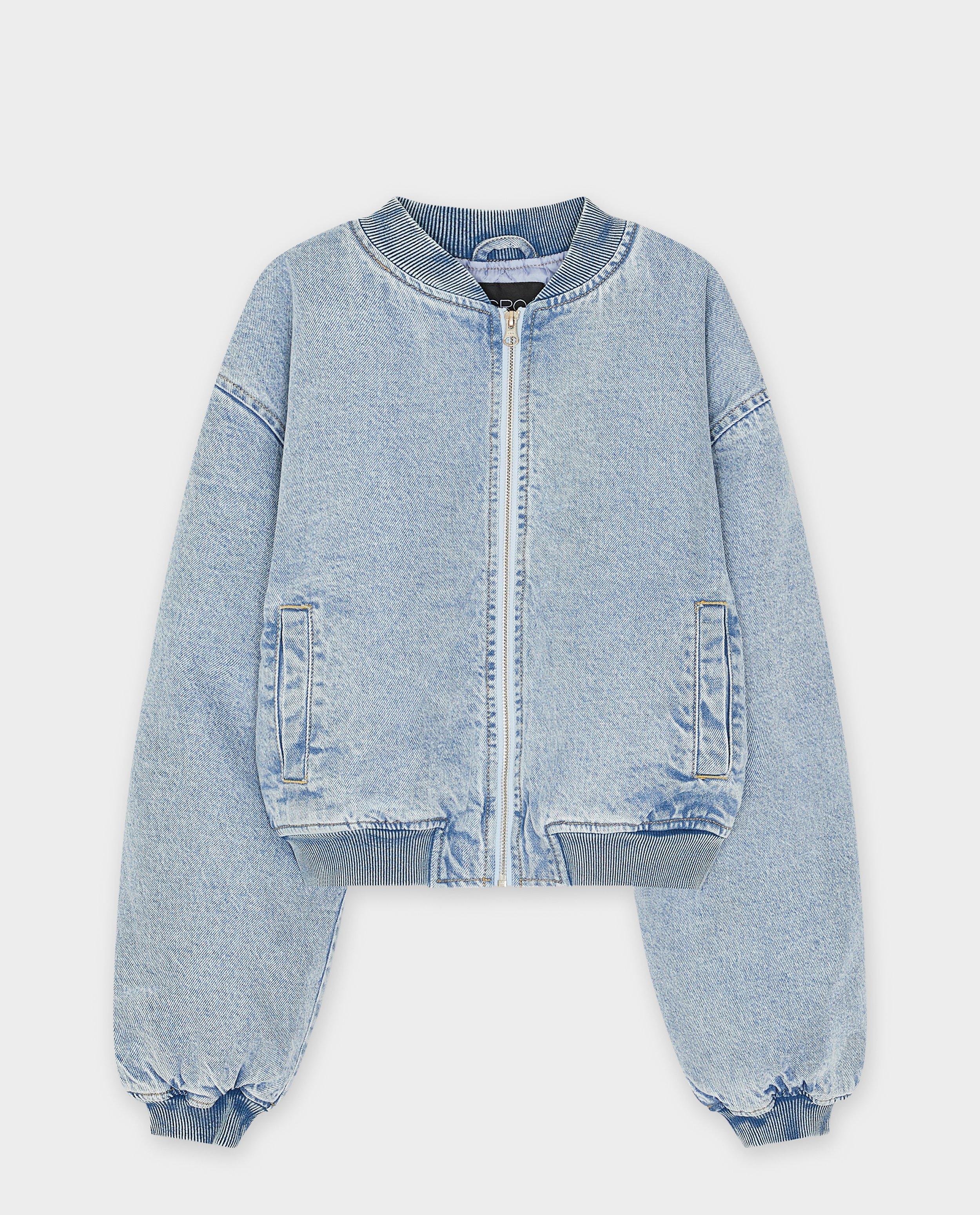 Bomberjack van jeans - Product Detail - lichtblauw - afbeelding nummer 5