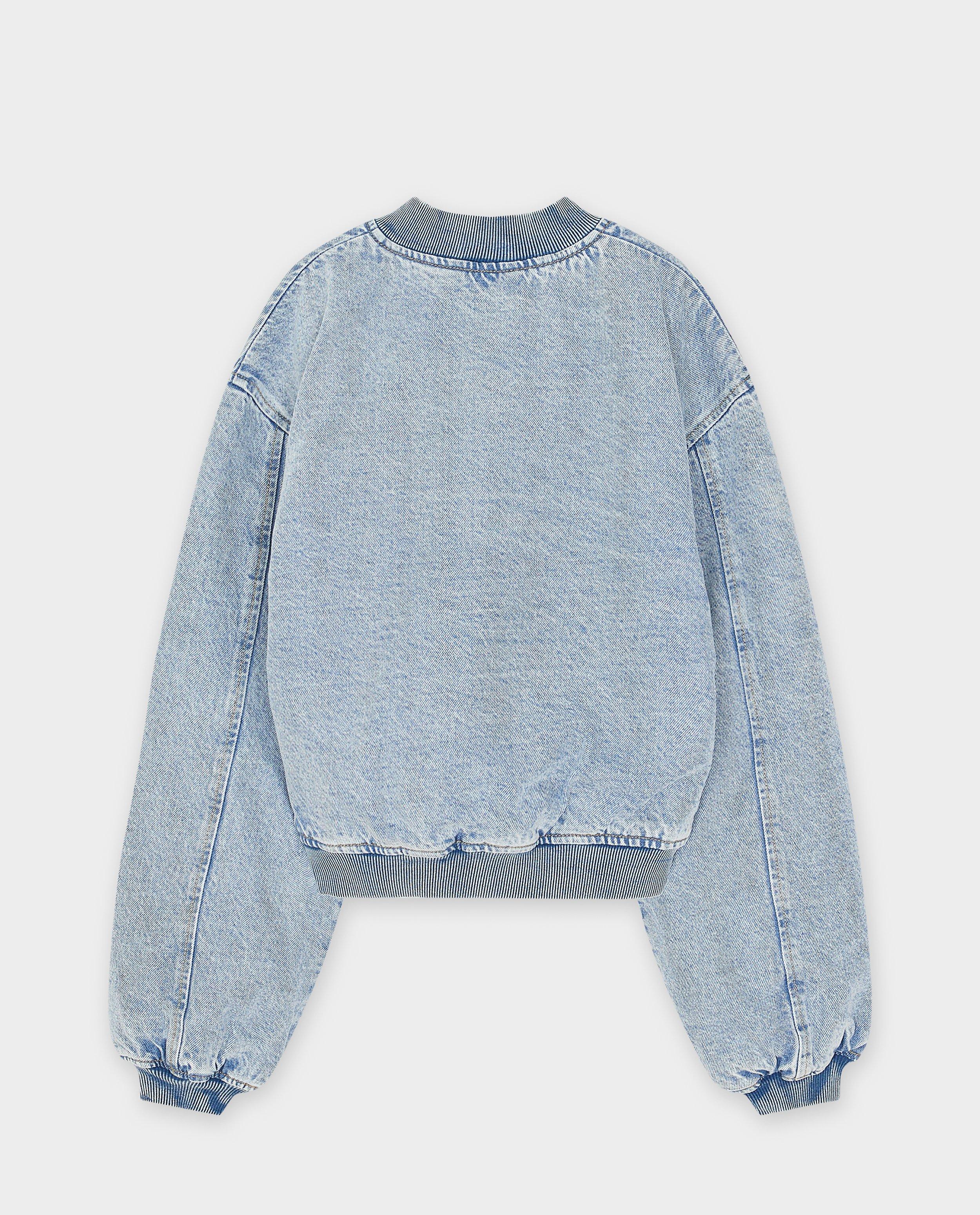 Bomberjack van jeans - Product Detail - lichtblauw - afbeelding nummer 6