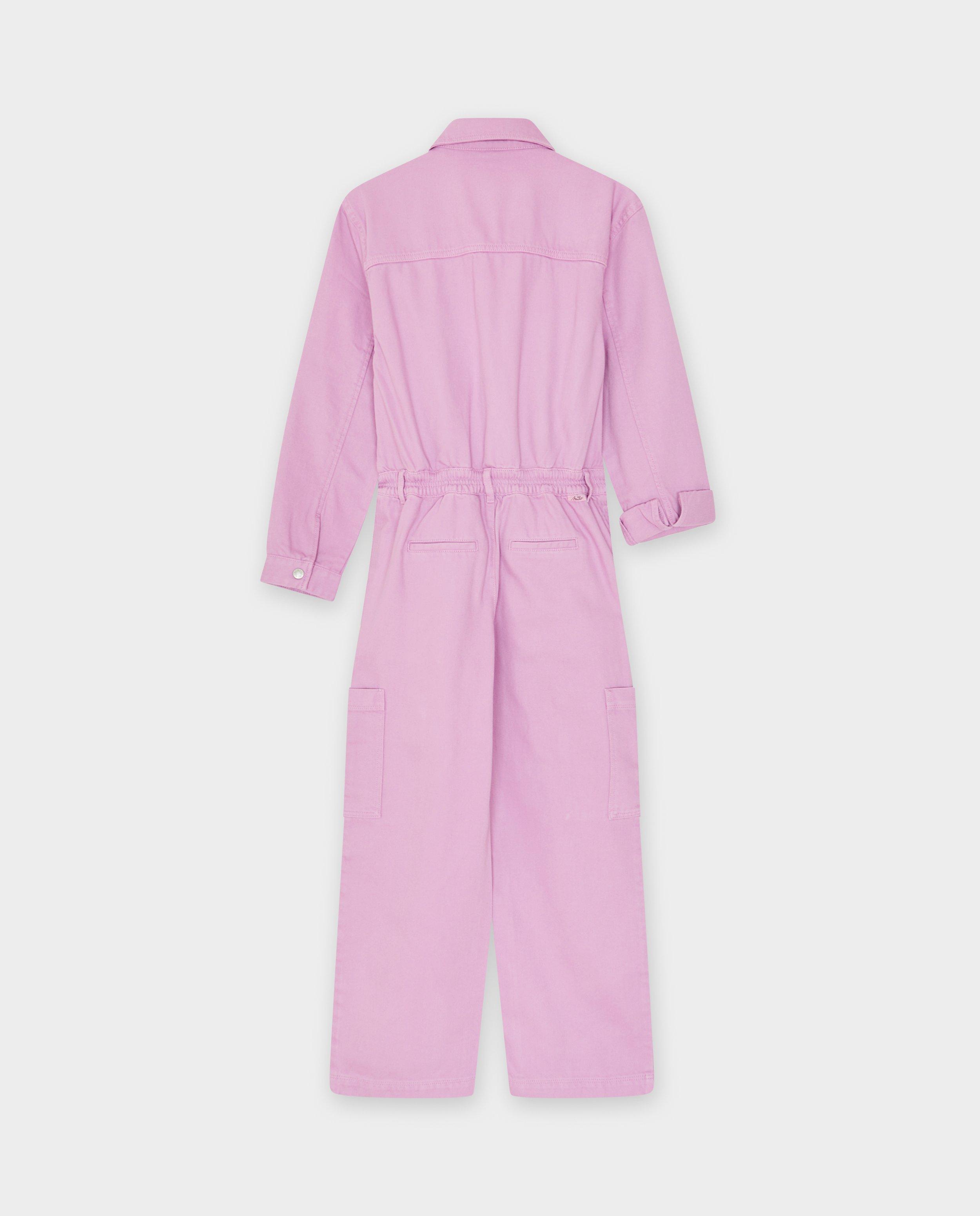 Jumpsuit - Roze jumpsuit van jeans, 6-14 jaar