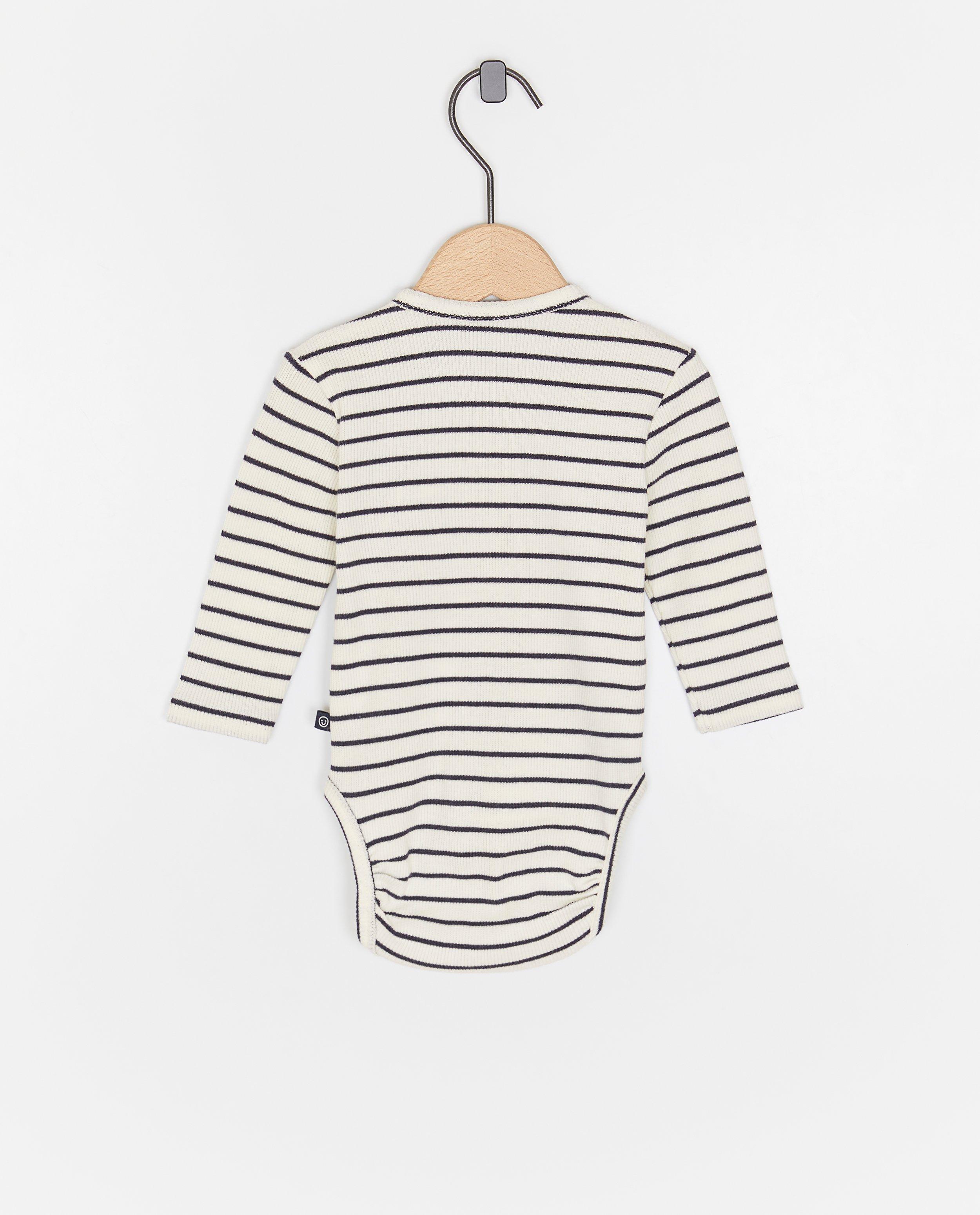 Body crois&eacute; en coton bio - D&eacute;tails du produit - bleu fonc&eacute; - image num&eacute;ro 2