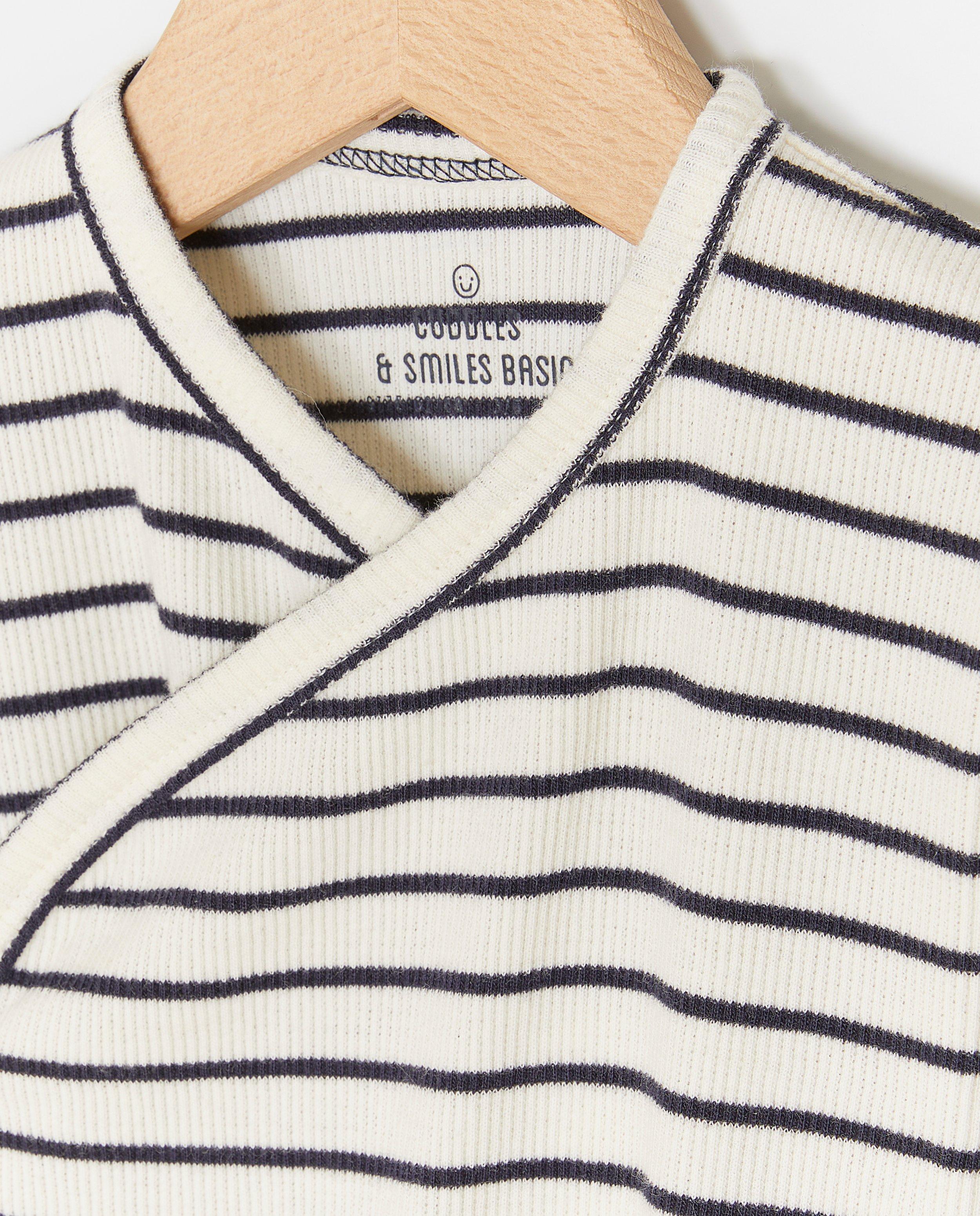 Body crois&eacute; en coton bio - D&eacute;tails du produit - bleu fonc&eacute; - image num&eacute;ro 3