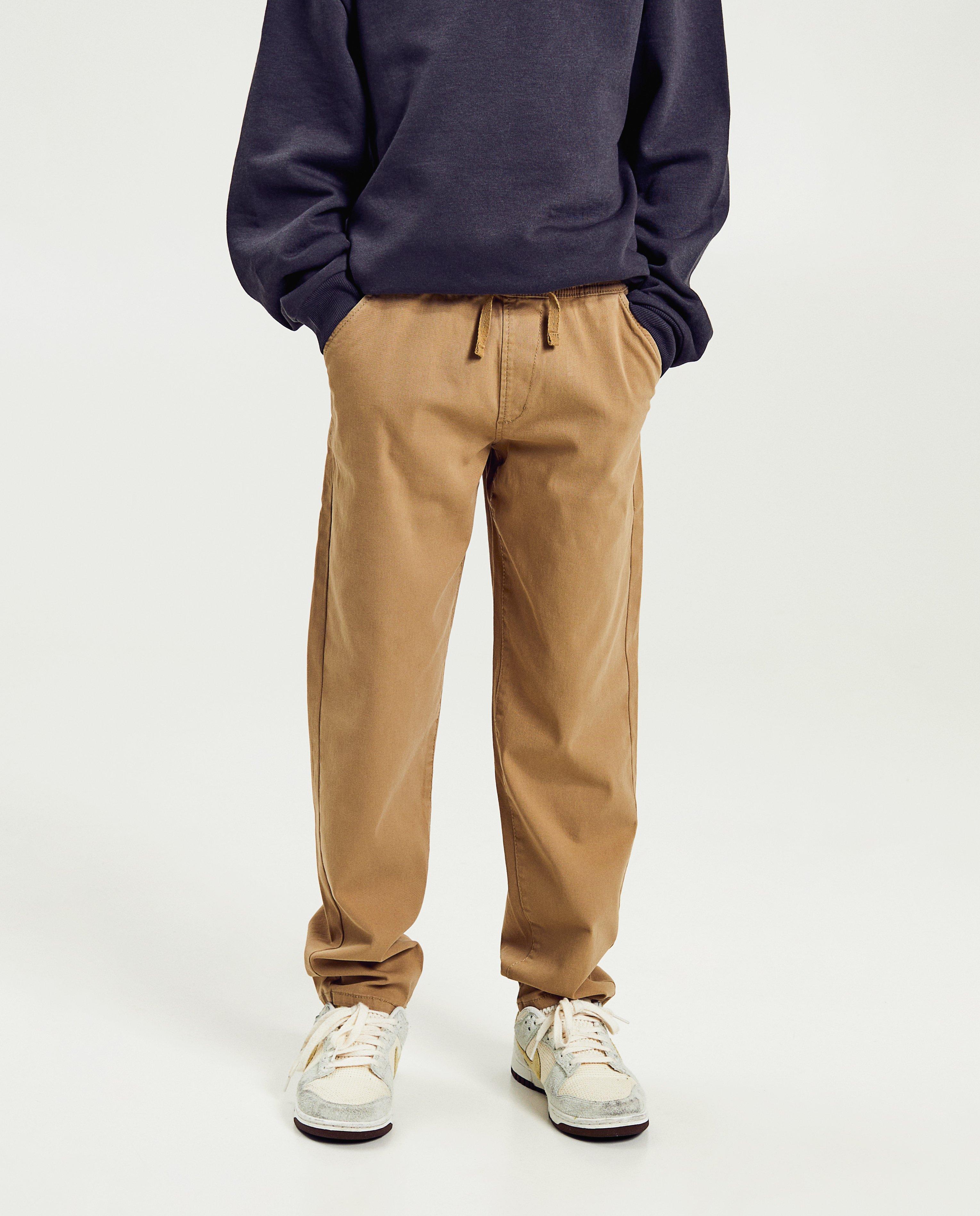 Broeken - Donkergroene broek, baggy fit