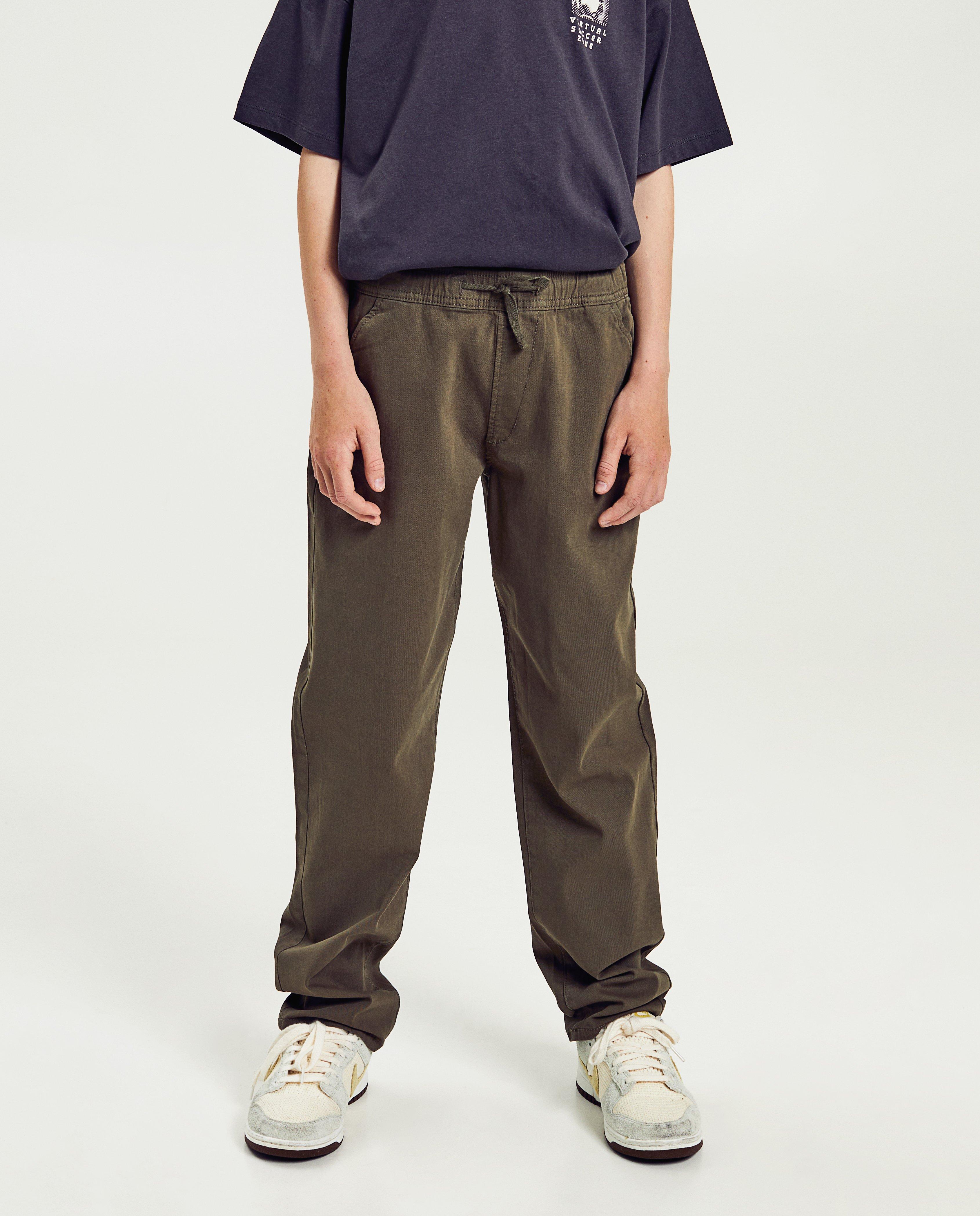 Pantalon vert fonc&eacute;, coupe baggy - D&eacute;tails du produit - khaki - image num&eacute;ro 3