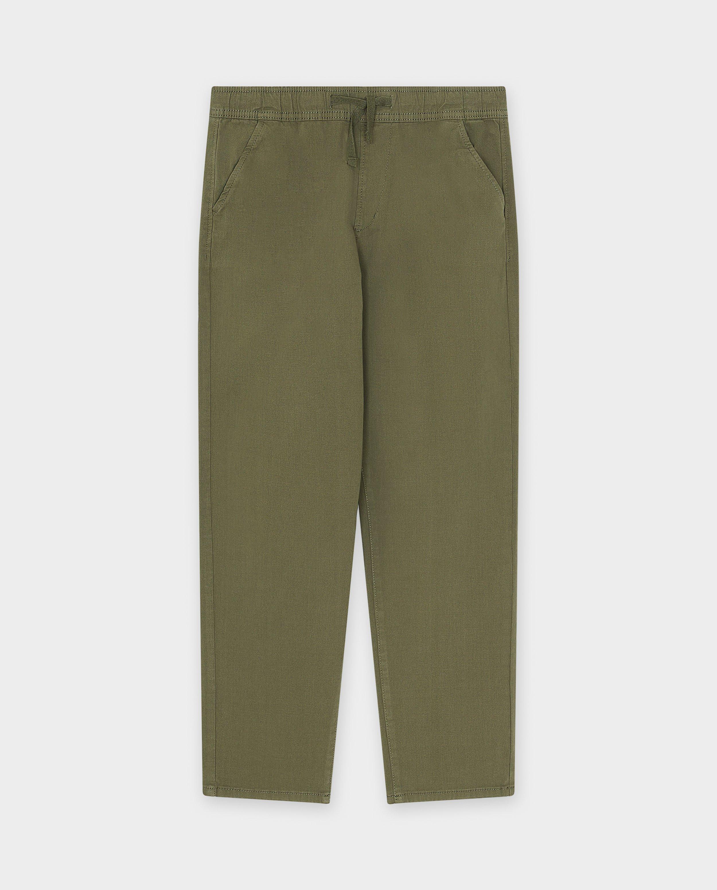 Pantalon vert fonc&eacute;, coupe baggy - D&eacute;tails du produit - khaki - image num&eacute;ro 4