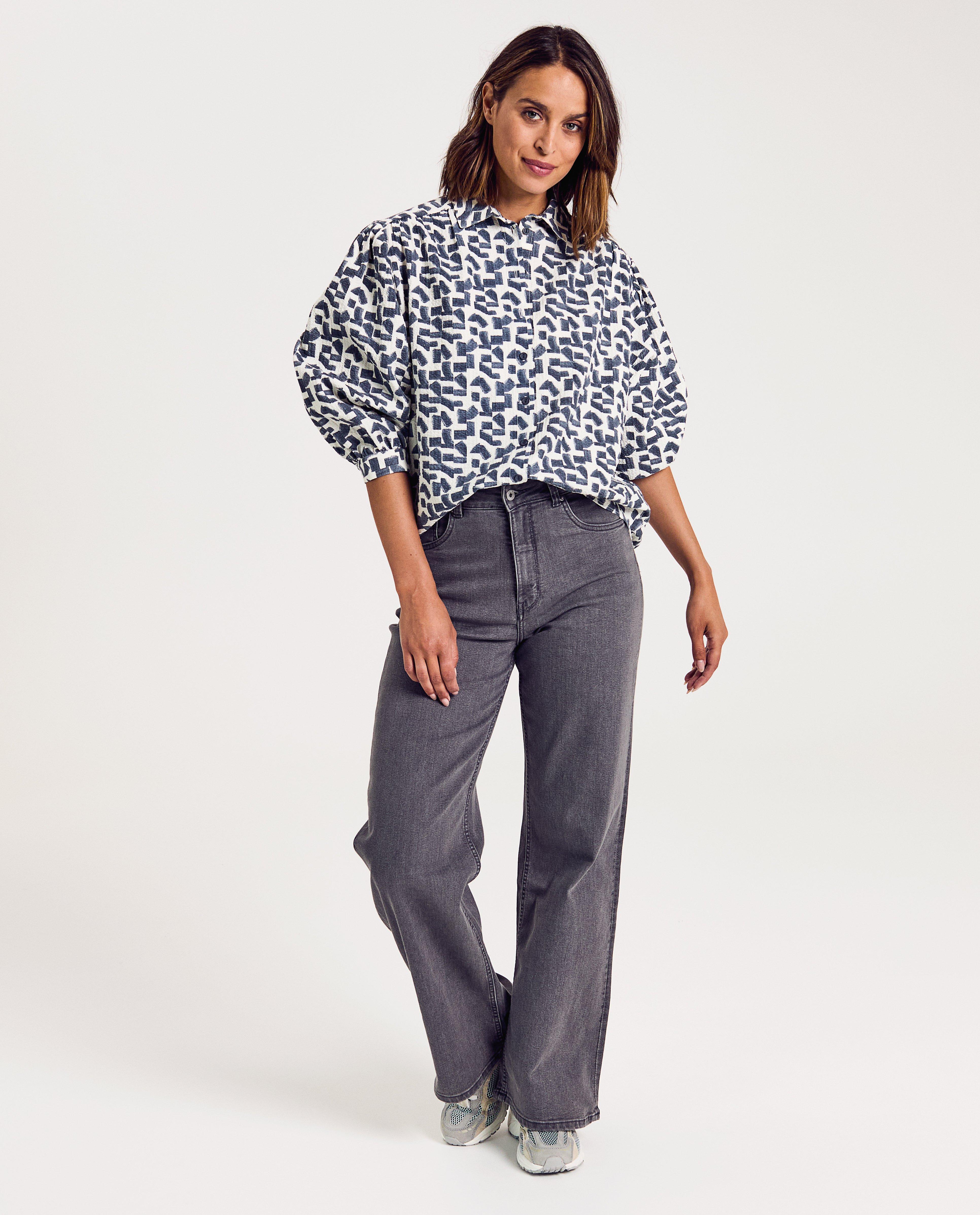 Hemden - Blouse met ballonmouwen