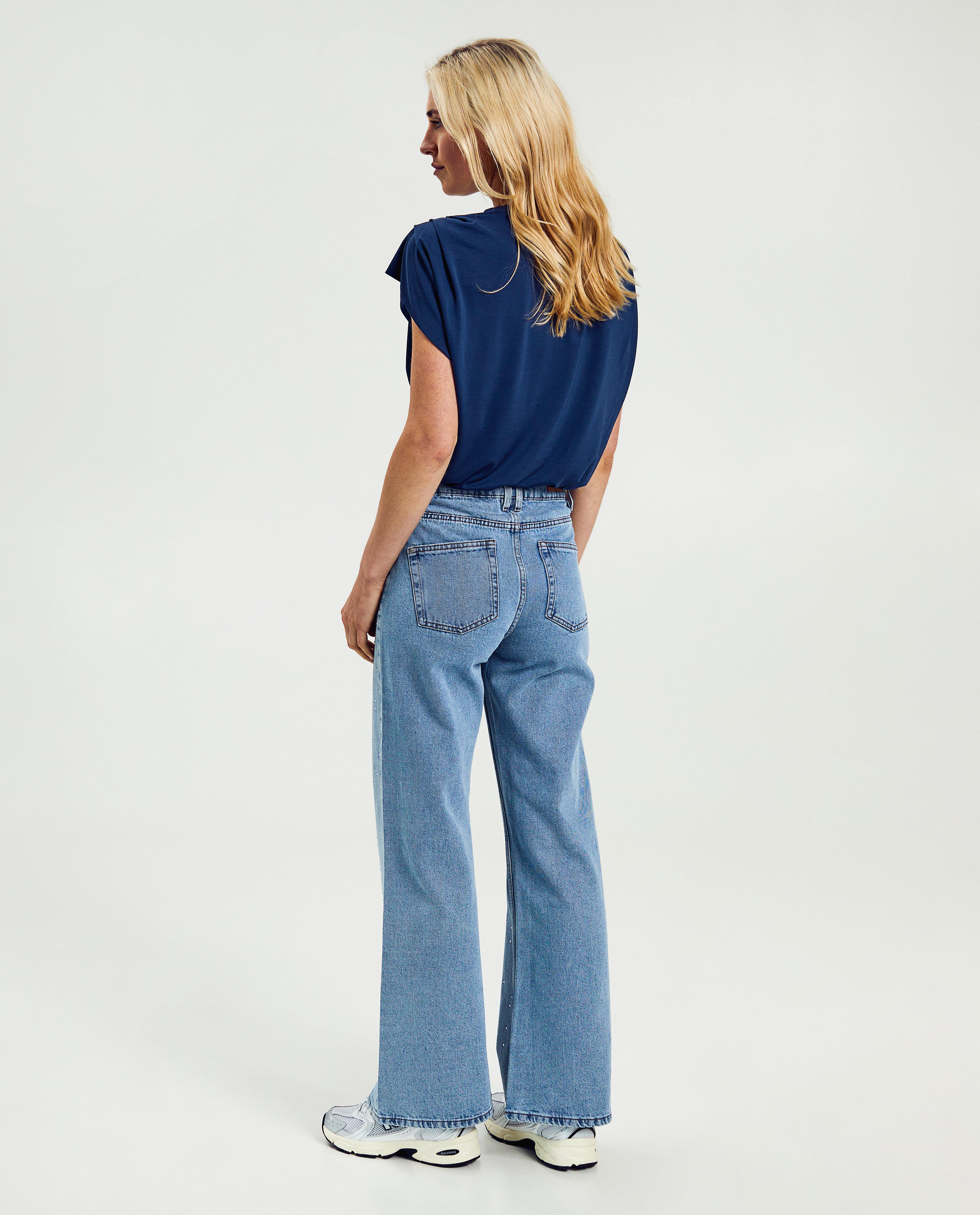 Jeans - Jeans met strass-steentjes, flared fit