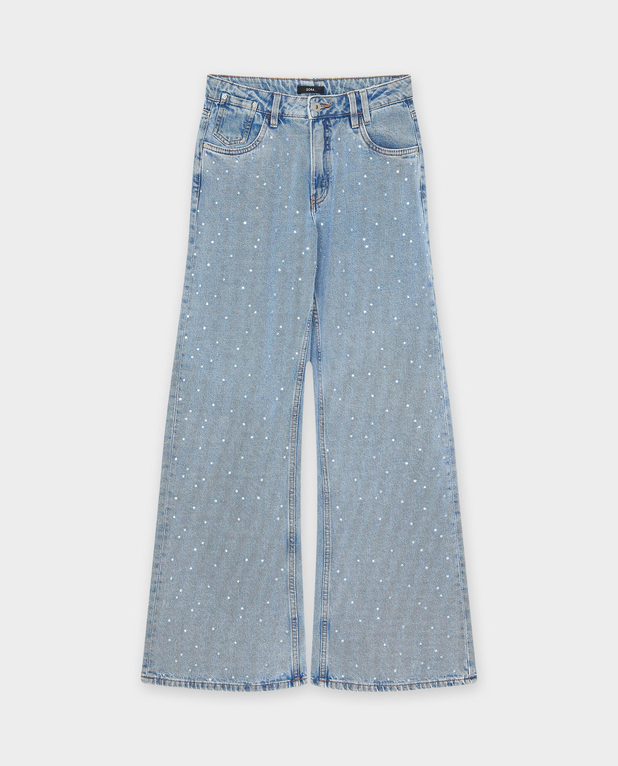 Jeans - Jeans met strass-steentjes, flared fit