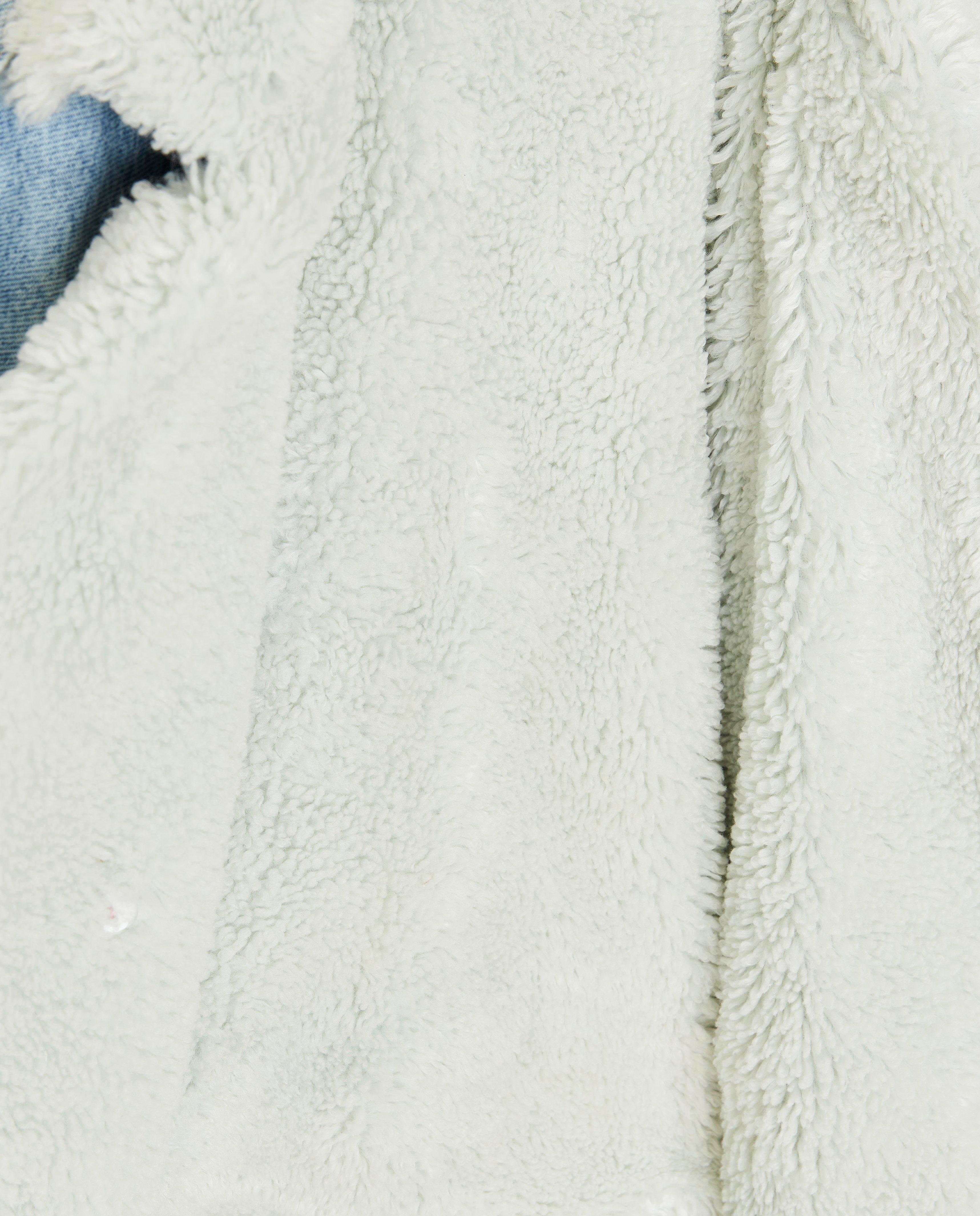 Poncho's en teddy's - Jeansjas met teddy voering