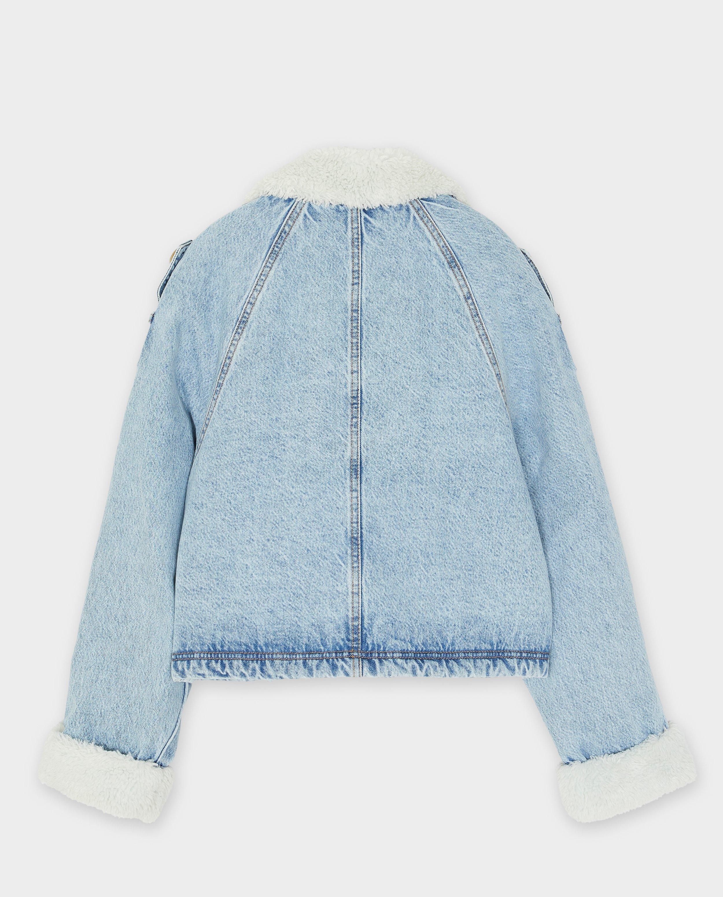 Teddys - Veste en jeans avec une doublure peluche