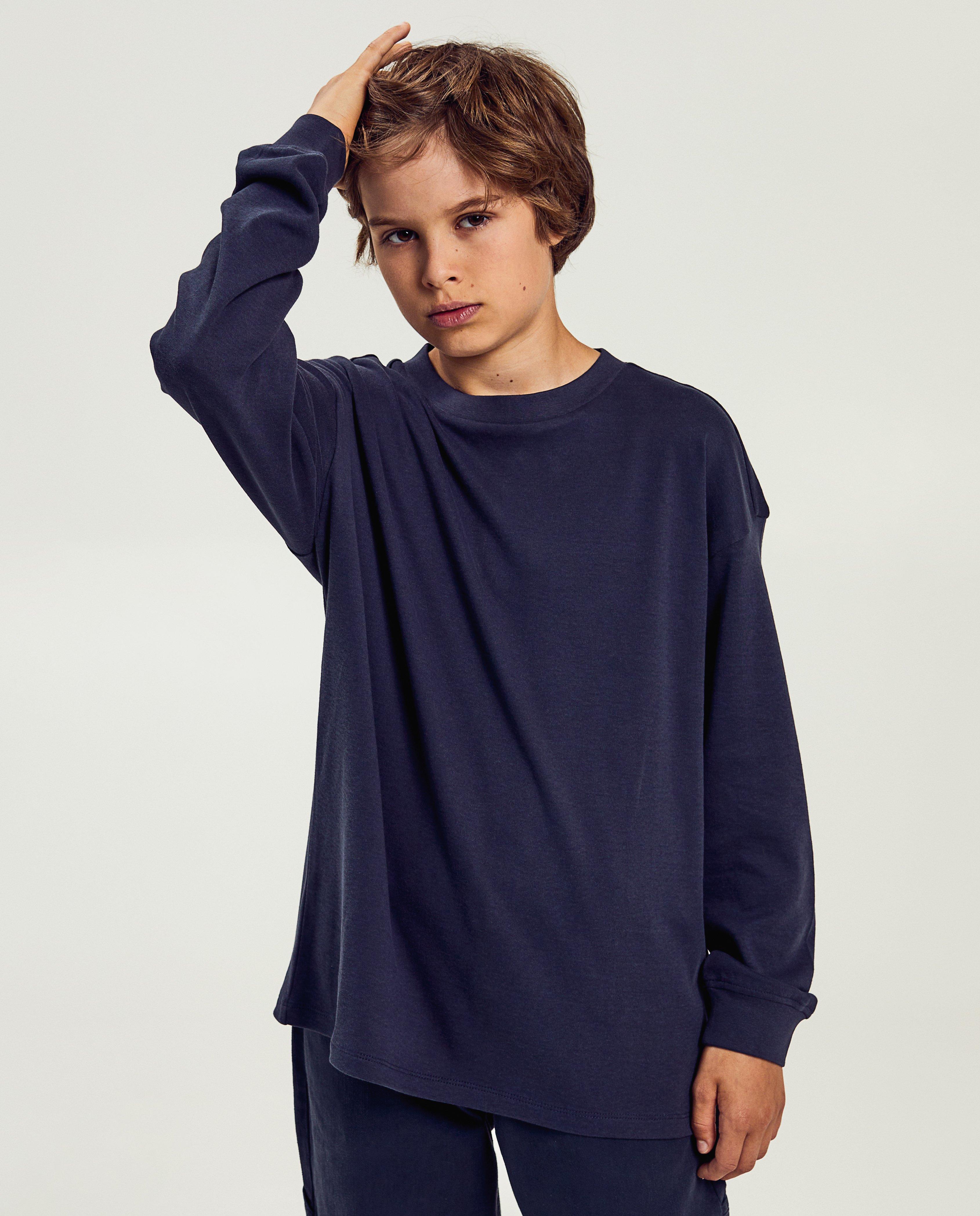 Witte longsleeve, schooluniform - null - Fish & Chips