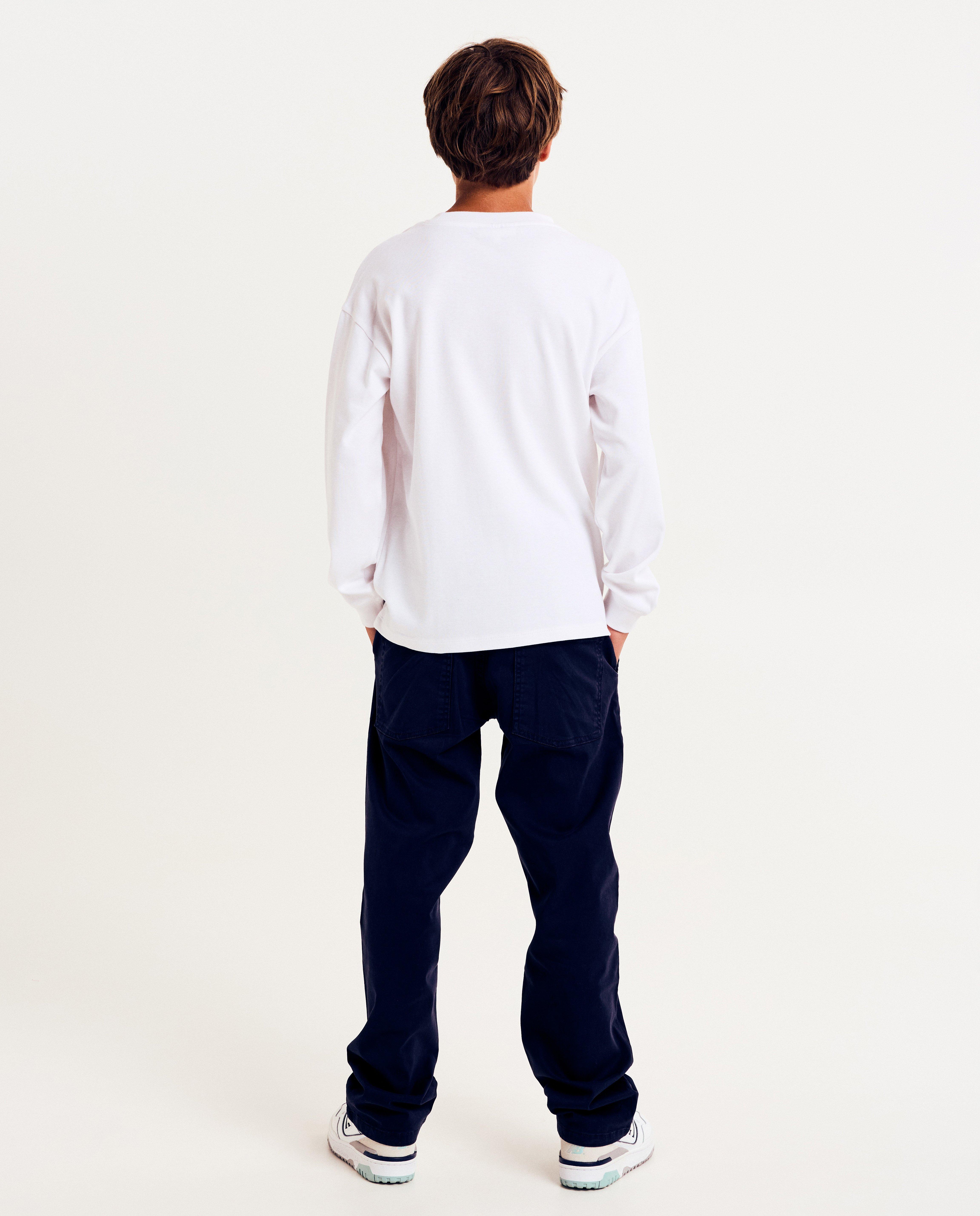 Hemden - Donkerblauwe longsleeve