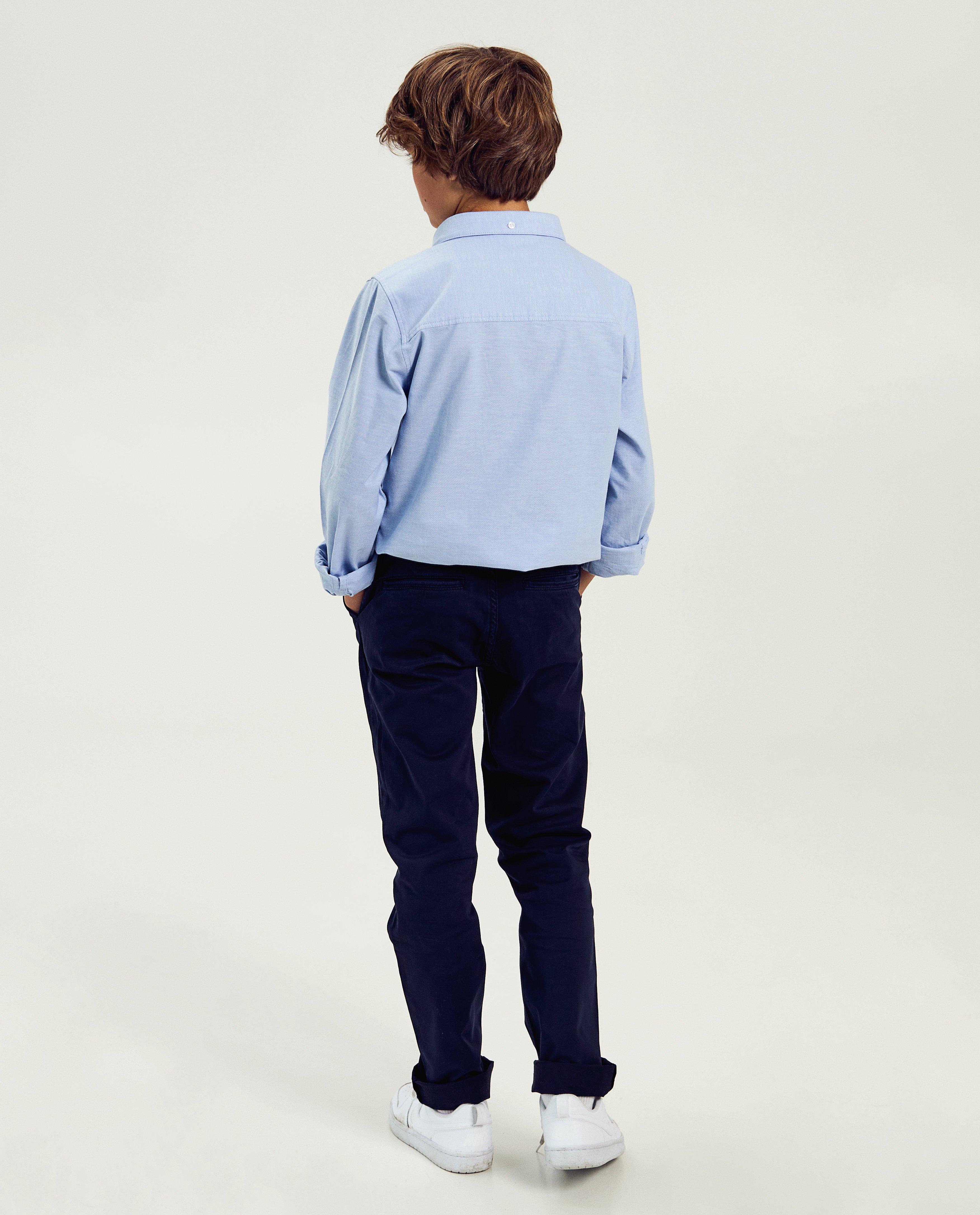 Broeken - Donkerblauwe broek, straight fit