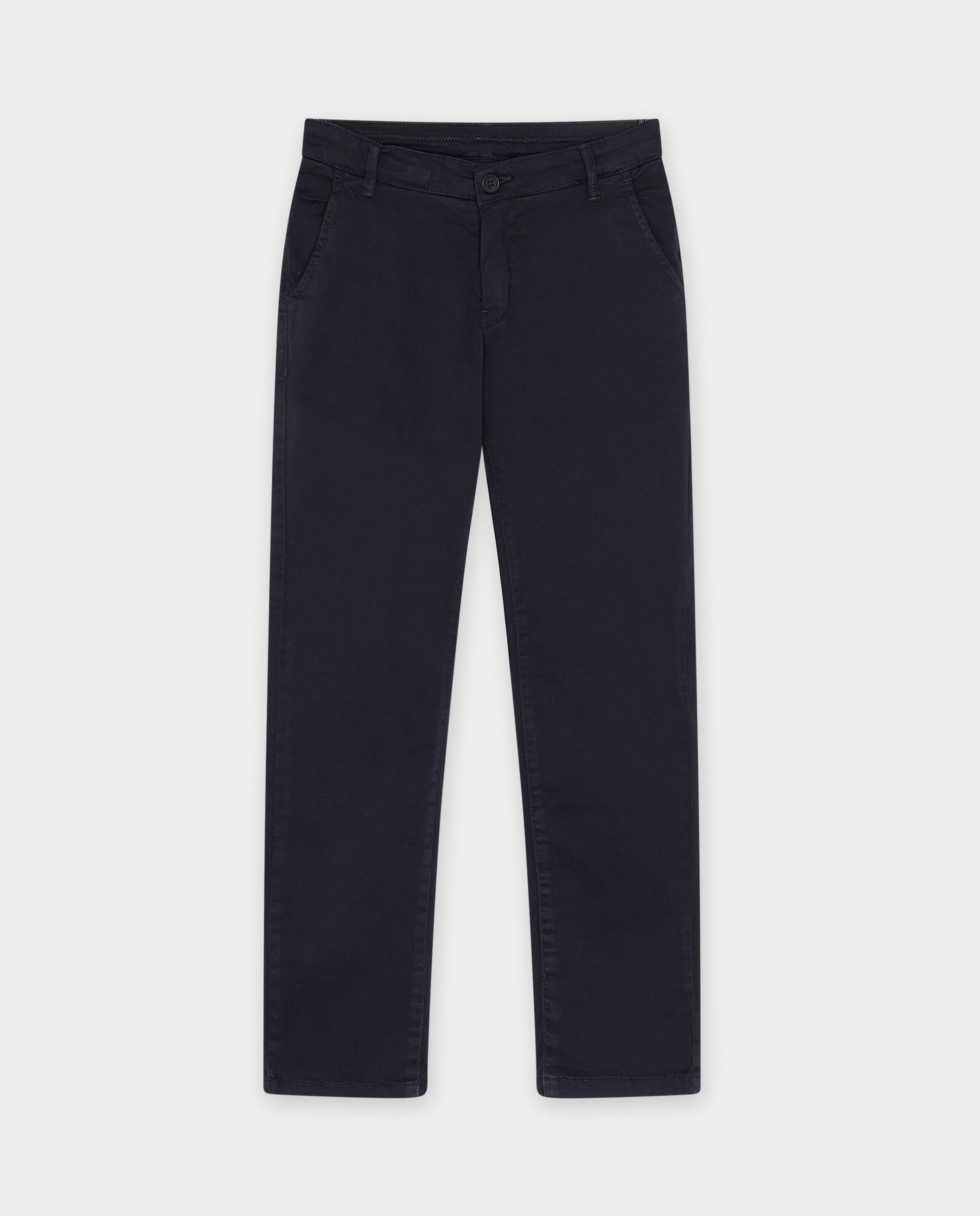 Broeken - Donkerblauwe broek, straight fit