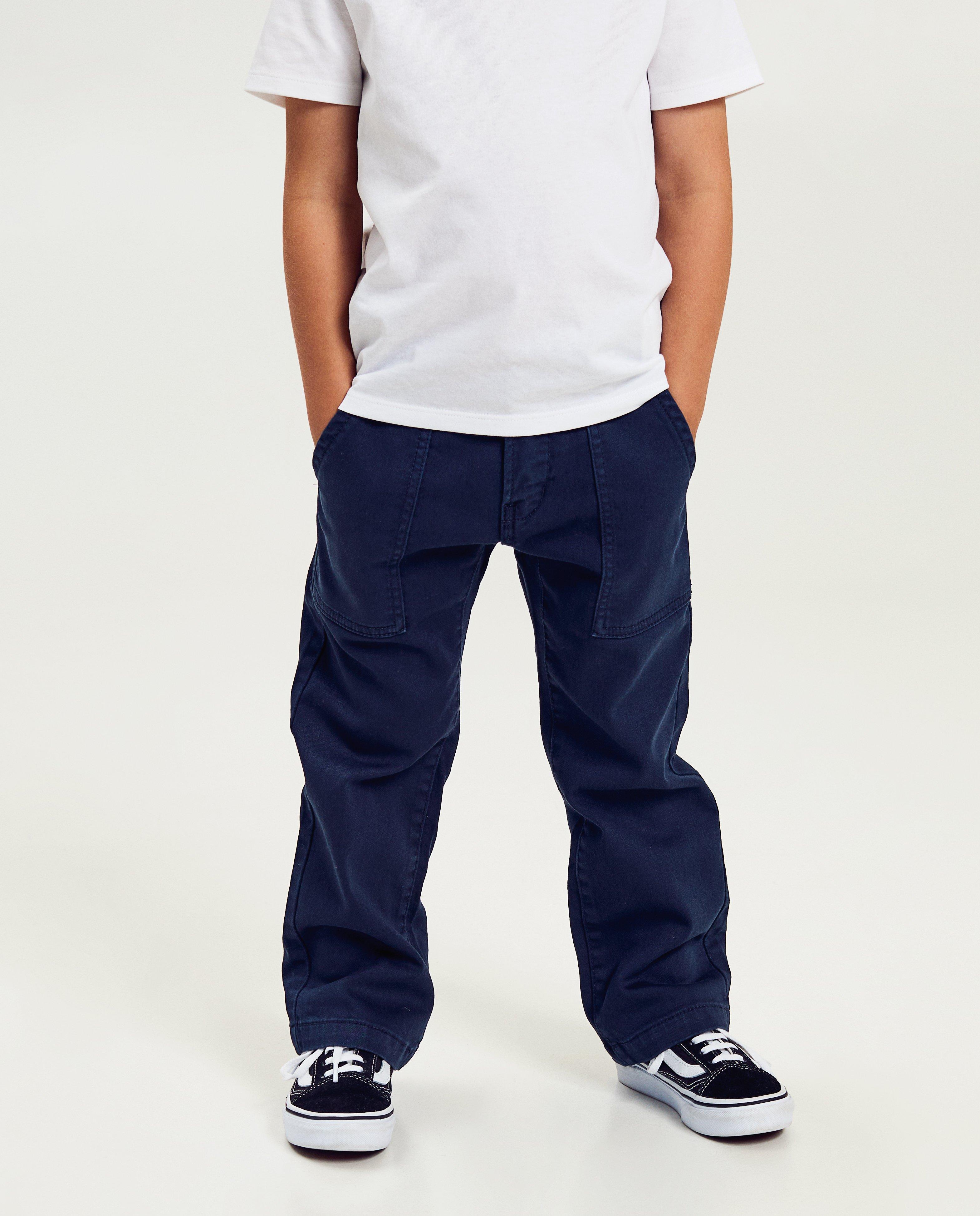 Donkerblauwe broek, straight fit, 2-7 jaar - Product Detail - donkerblauw - afbeelding nummer 3