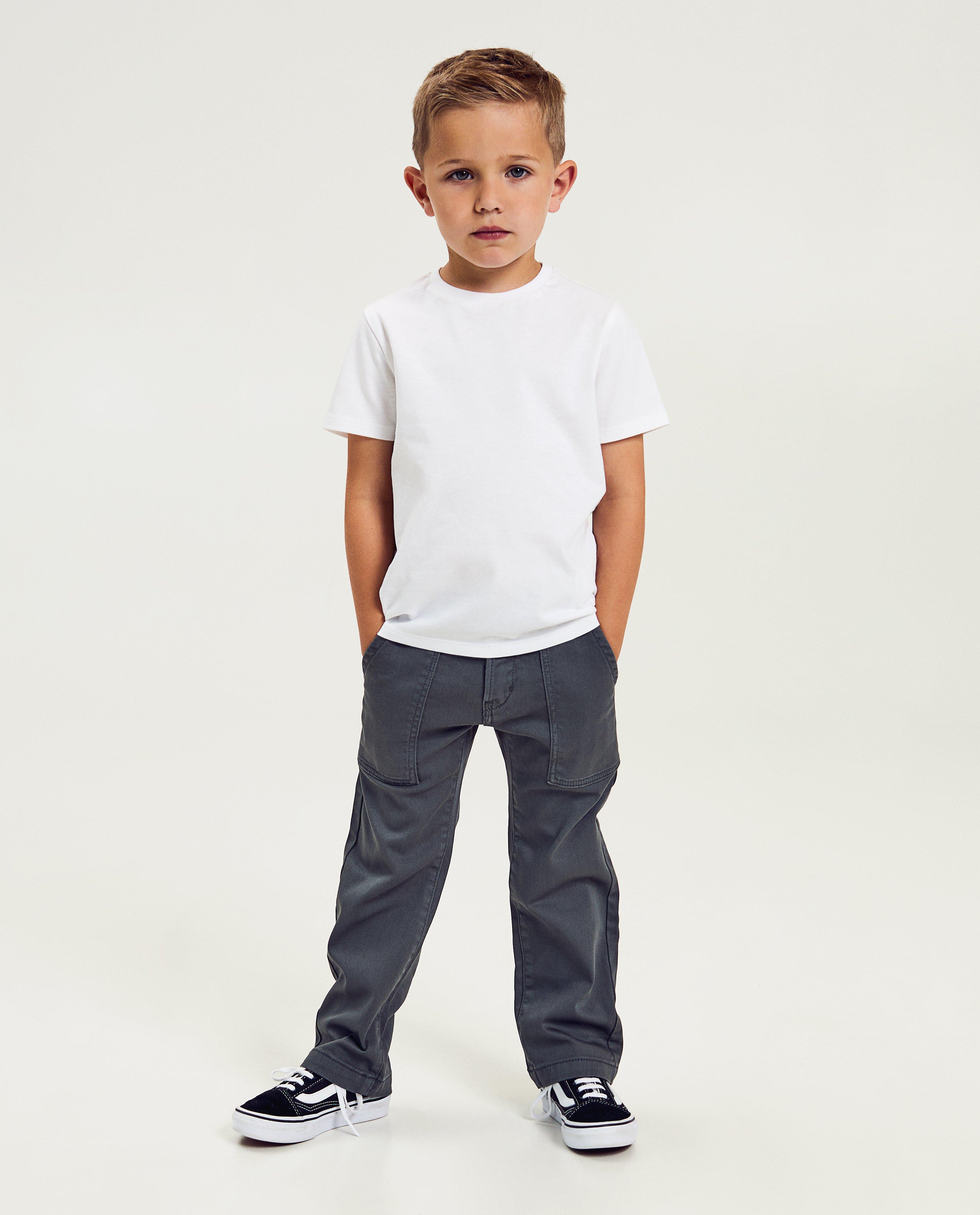 Grijze broek, straight fit, 2-7 jaar - null - Kidz Nation