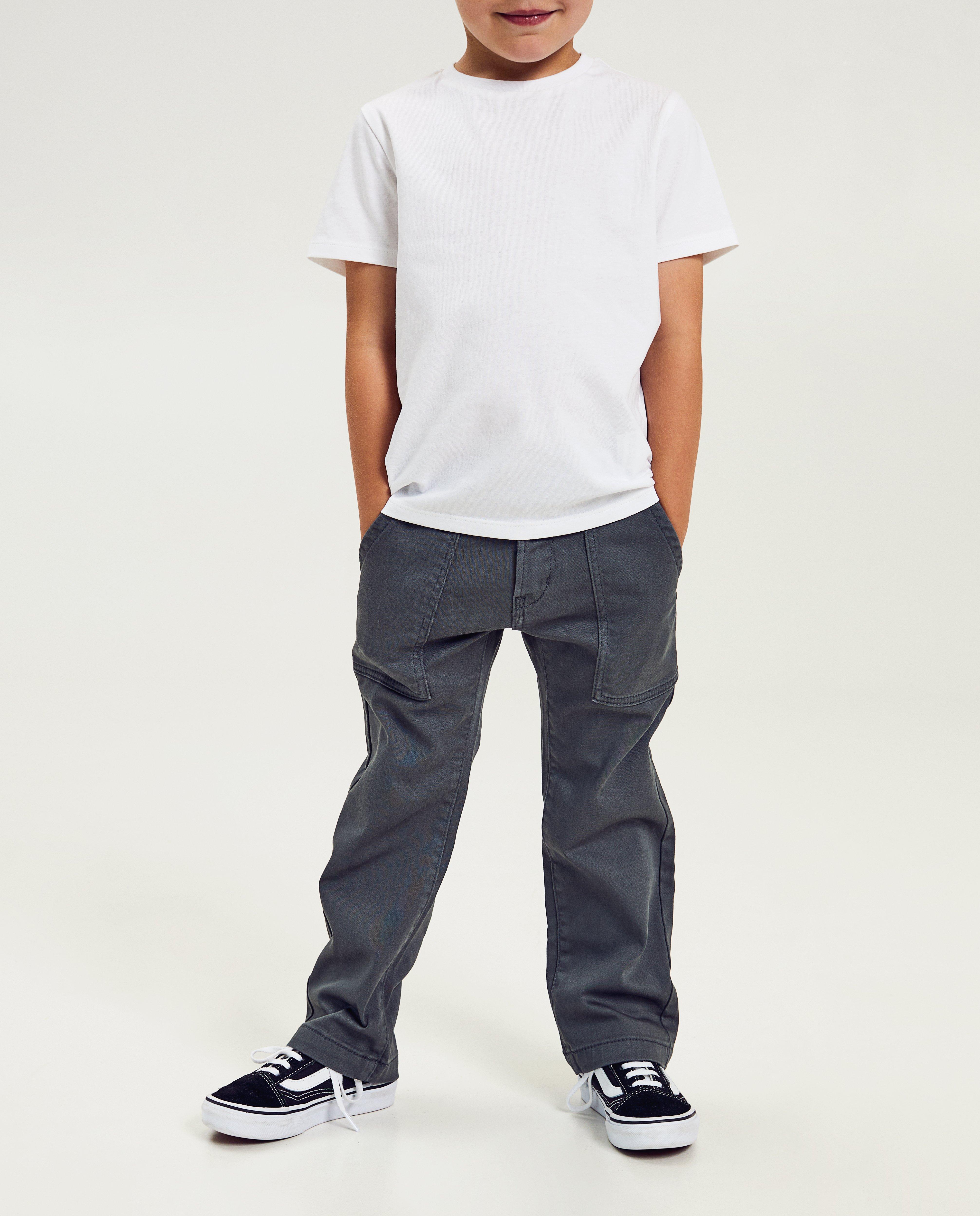 Broeken - Bruine broek, straight fit, 2-7 jaar