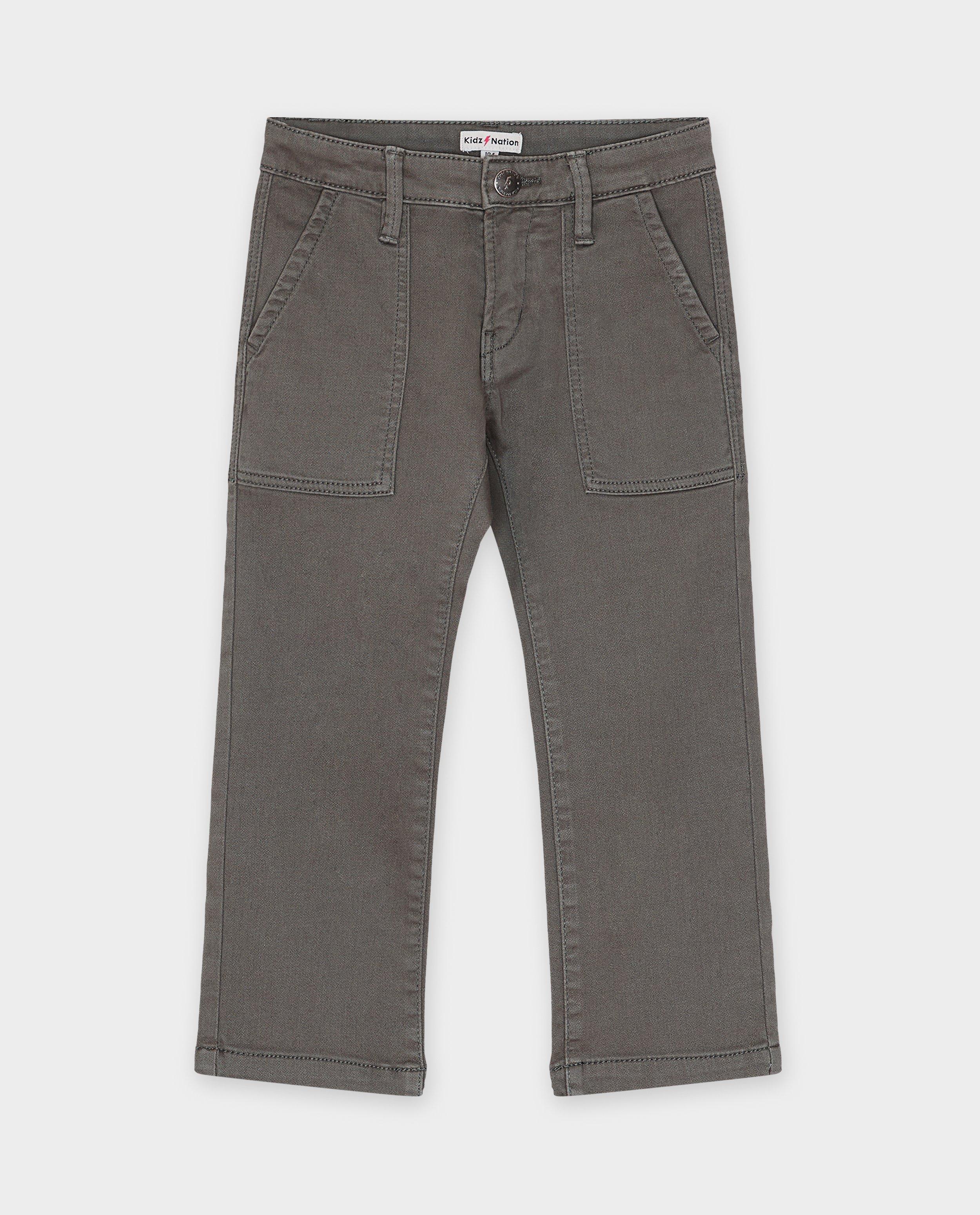 Broeken - Bruine broek, straight fit, 2-7 jaar