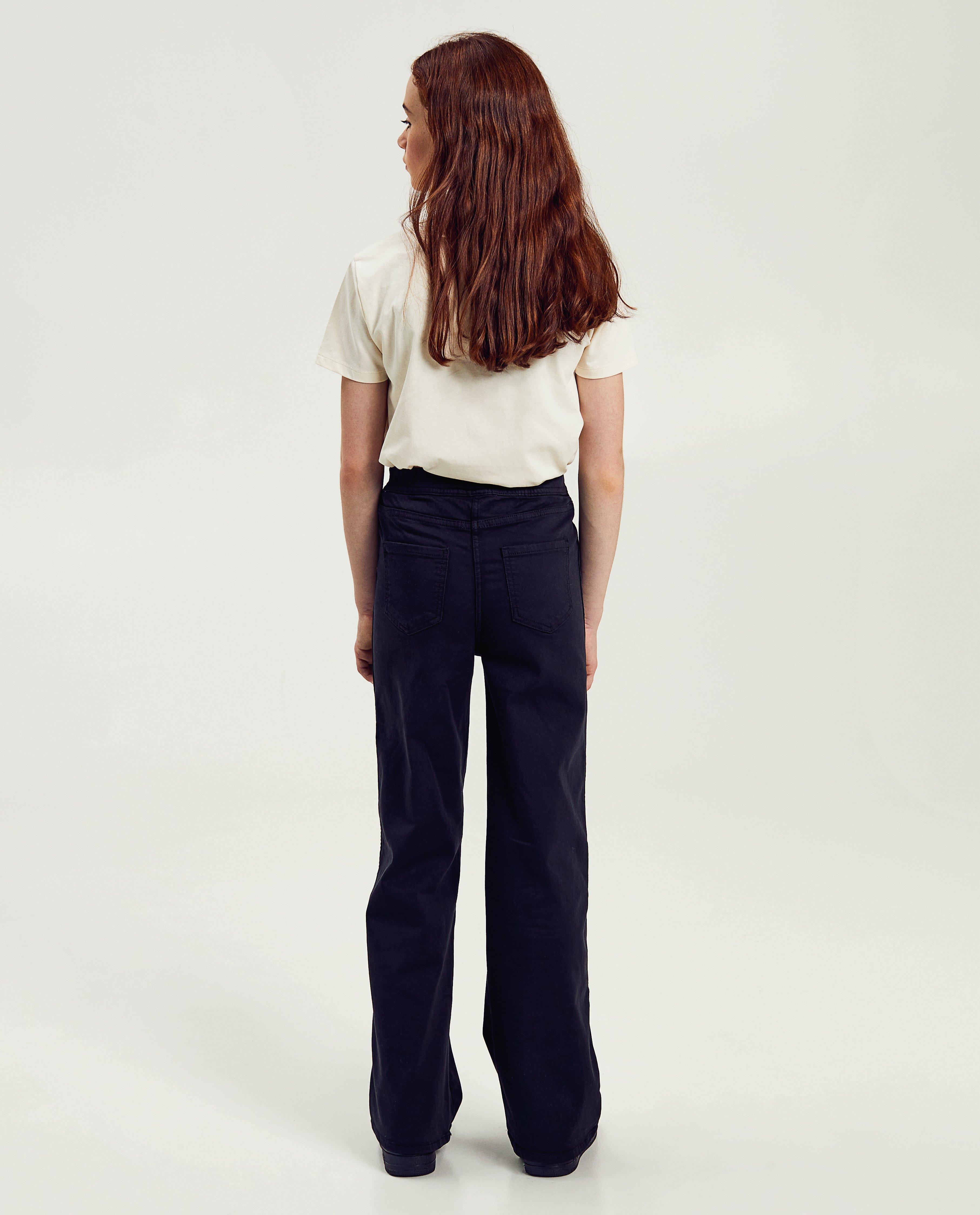Broeken - Zwarte broek, wide fit