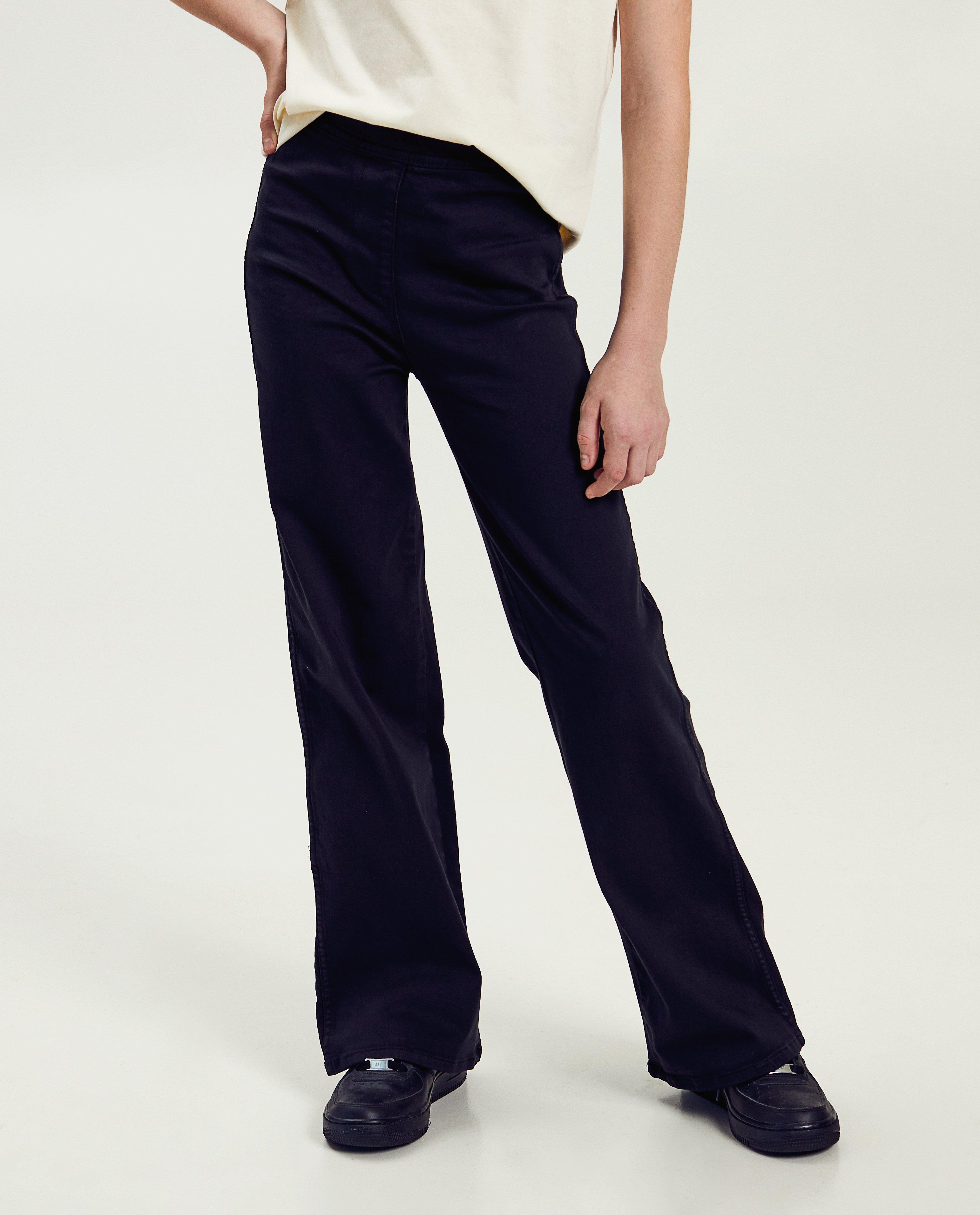 Broeken - Zwarte broek, wide fit