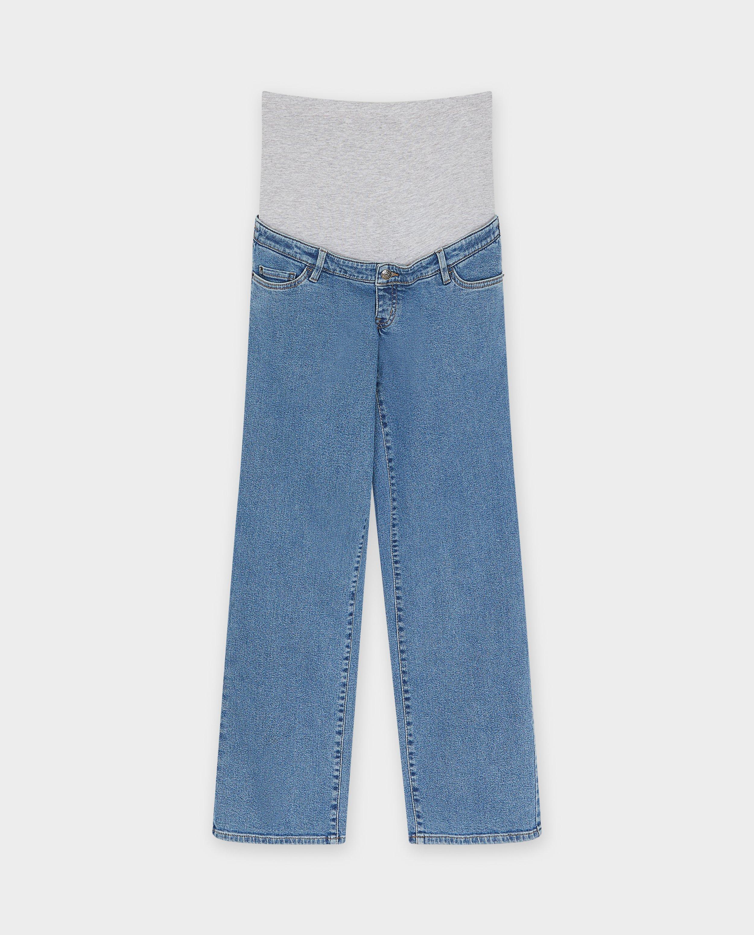 Jeans - Jeans de grossesse gris, coupe ample