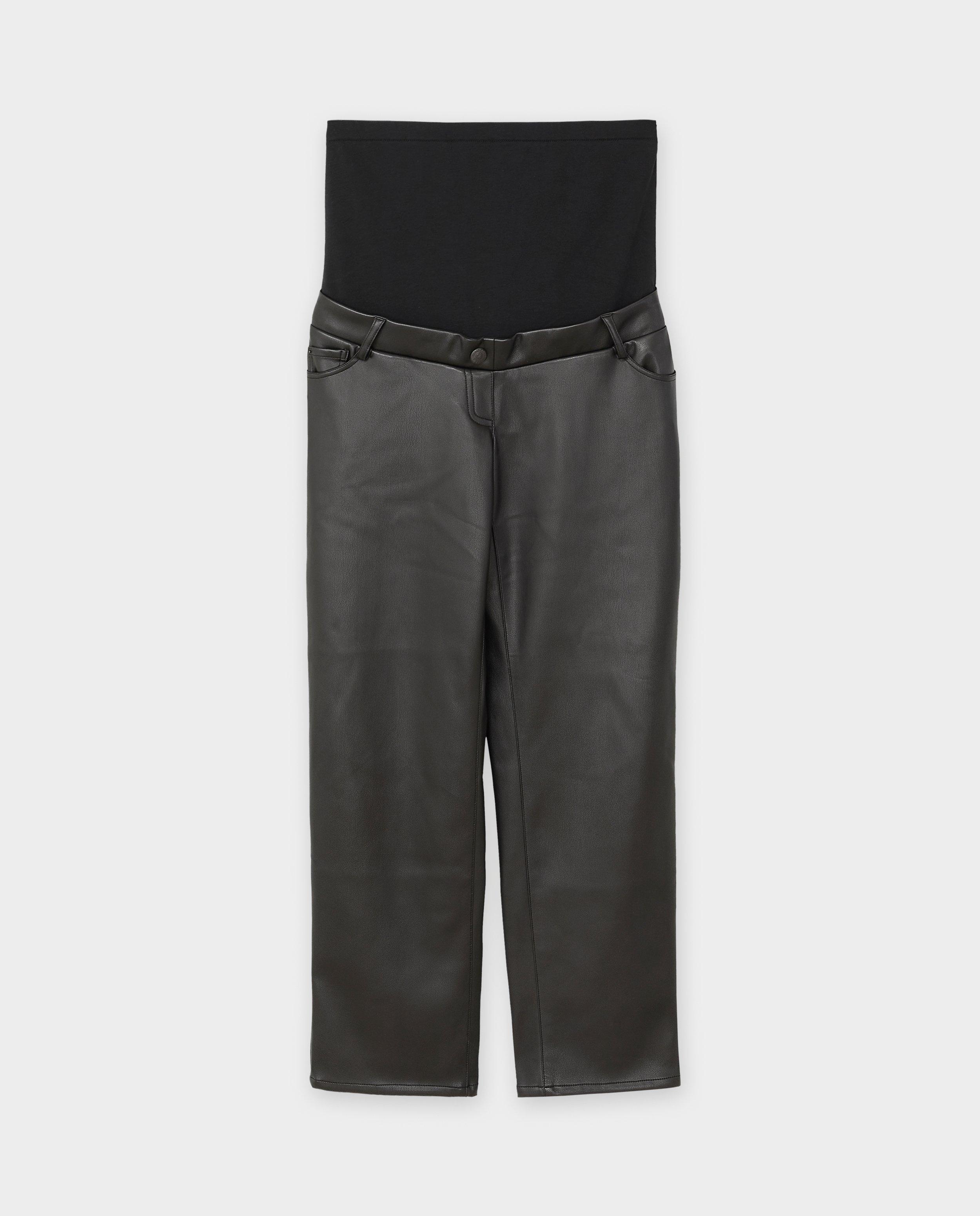 Pantalons - Pantalon de grossesse en similicuir