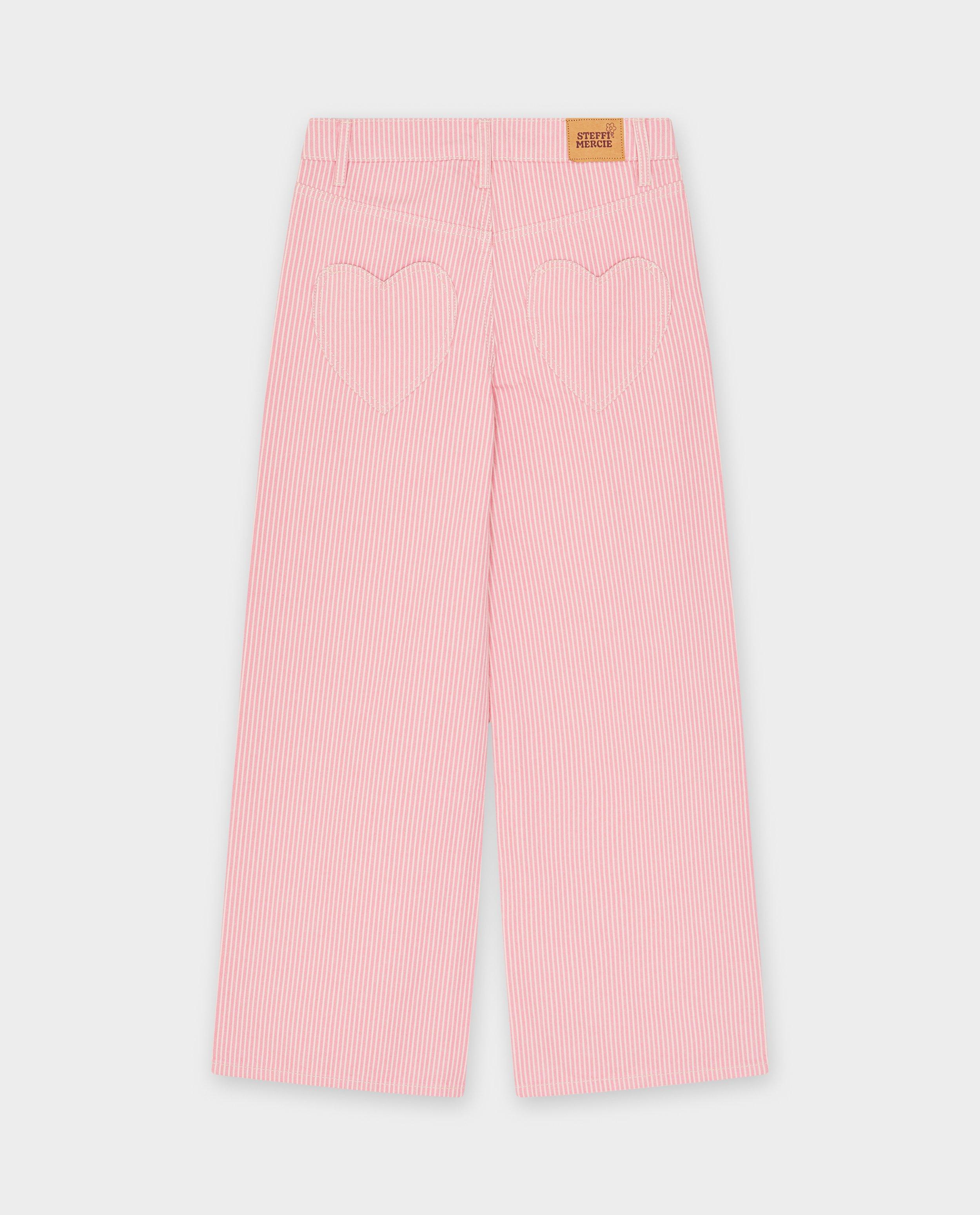 Broeken - Broek met fijne strepen, straight fit