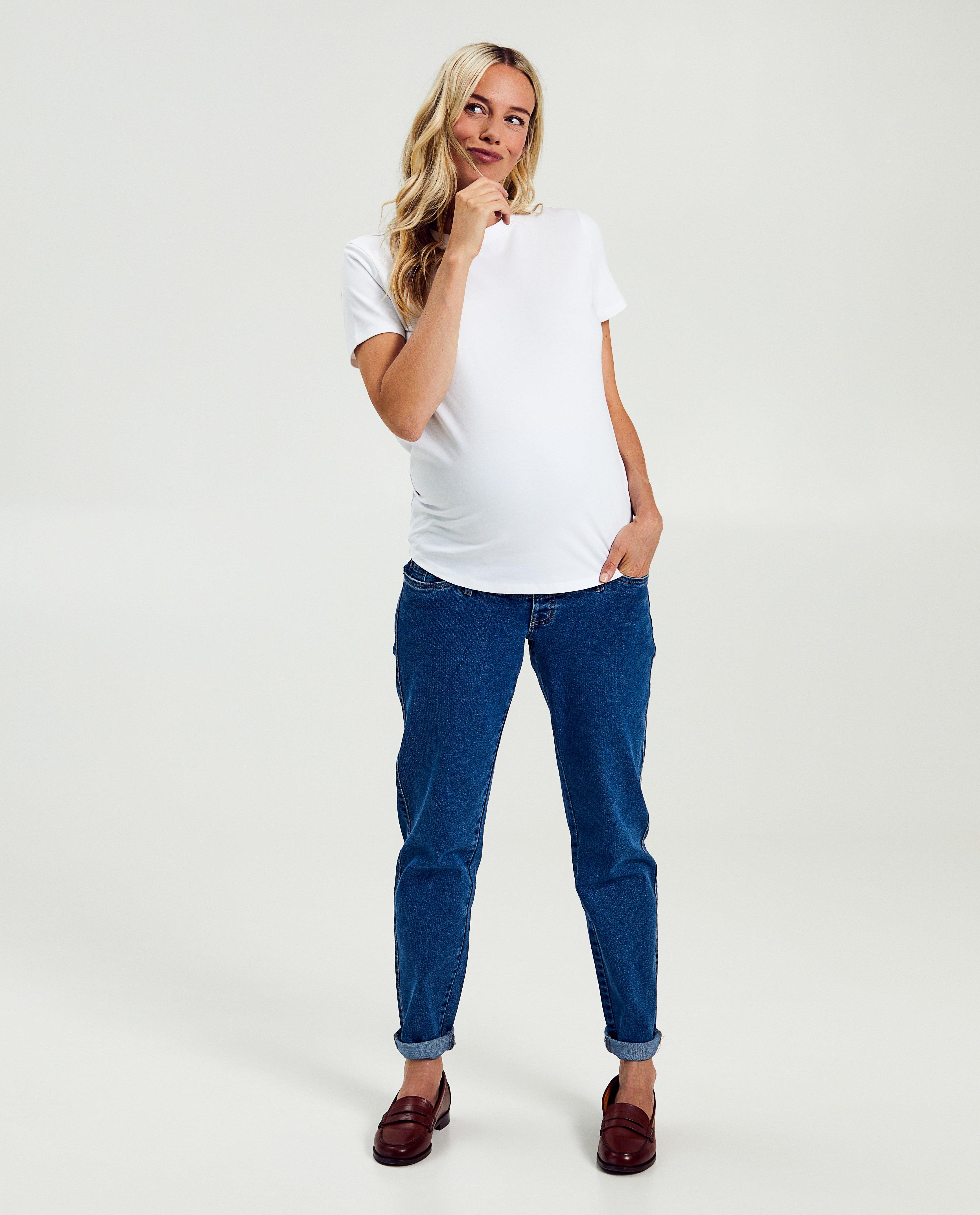 T-shirts - Zwart zwangerschaps-T-shirt
