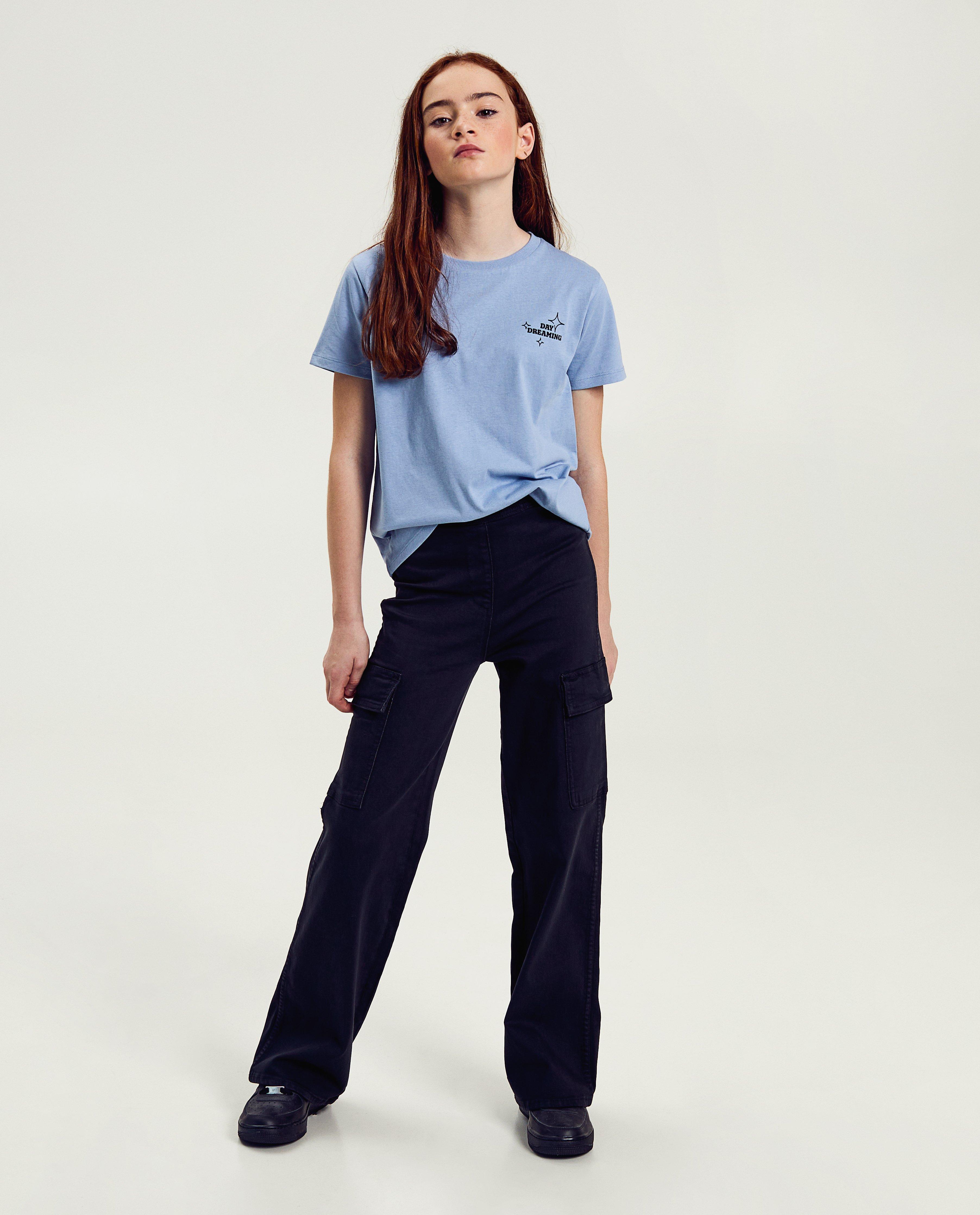 Zwarte broek, cargo fit - null - Besties