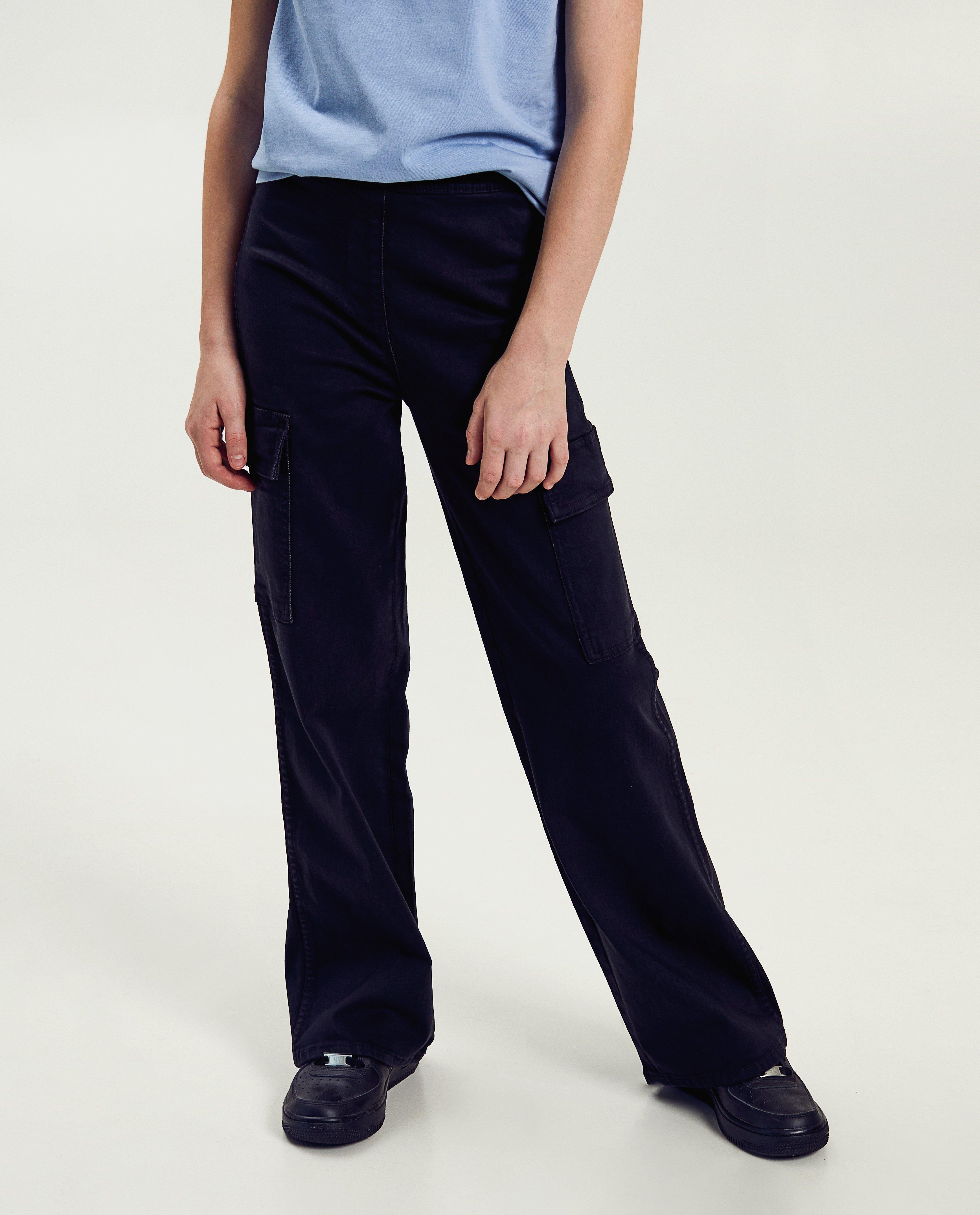 Broeken - Zwarte broek, cargo fit