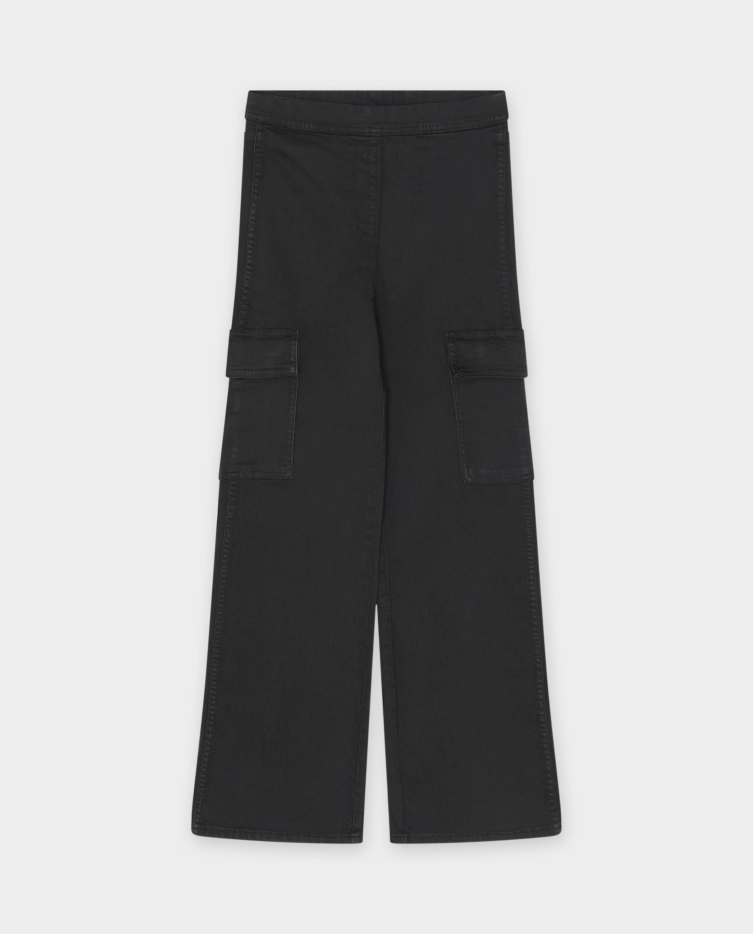 Broeken - Zwarte broek, cargo fit