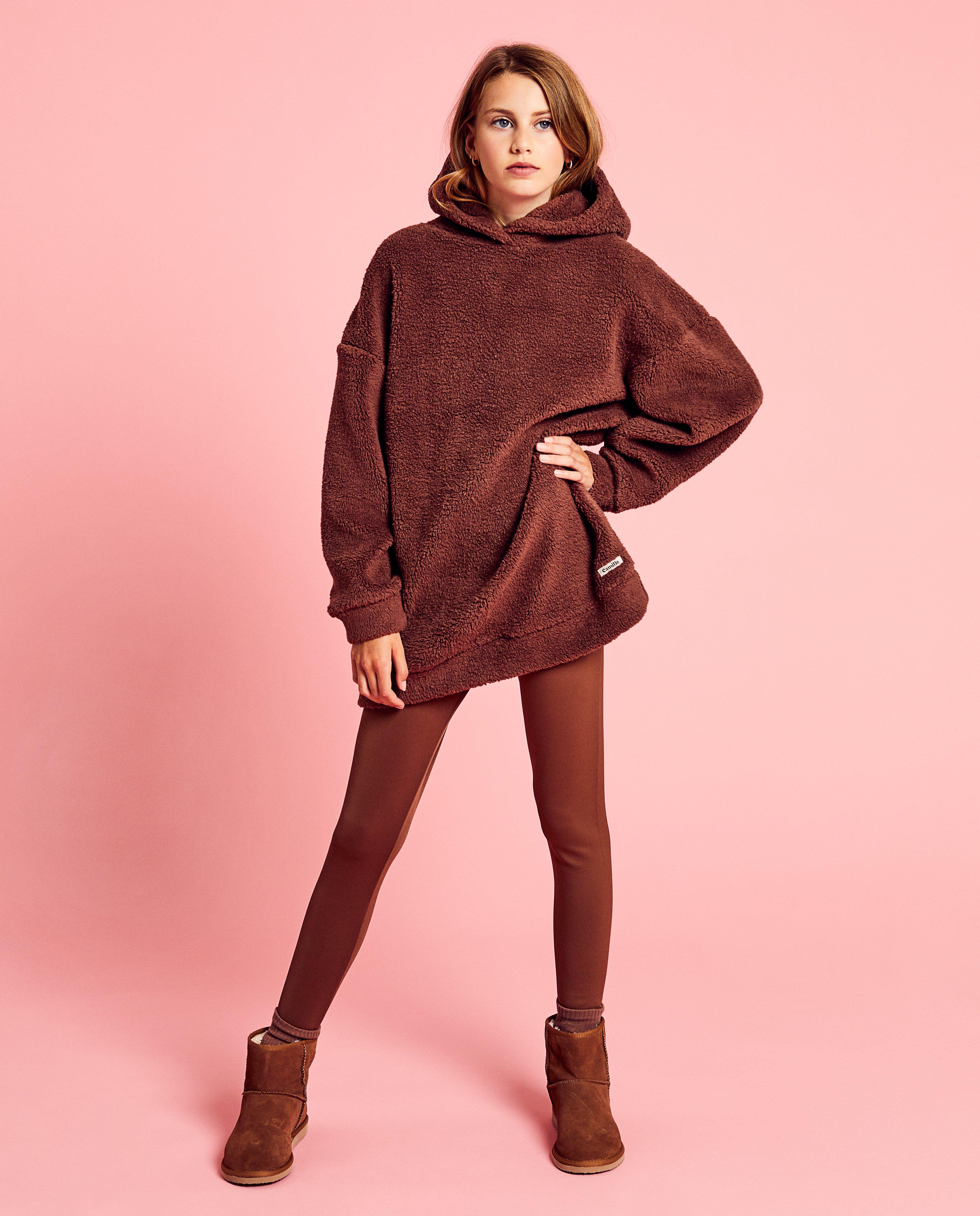 Teddy sweater met opschrift, 6-14 jaar - null - CAMILLE