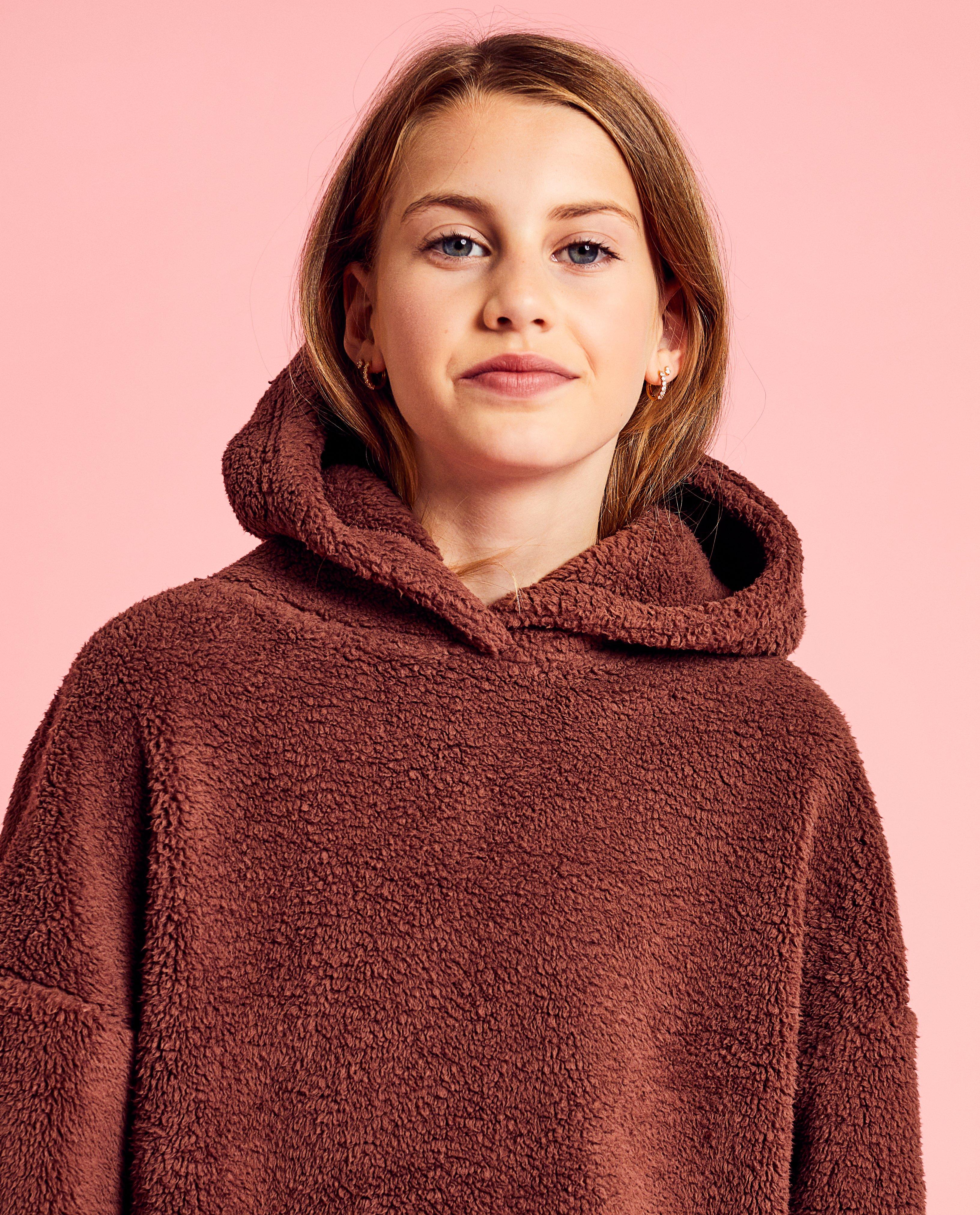 Sweaters - Teddy sweater met opschrift, 6-14 jaar