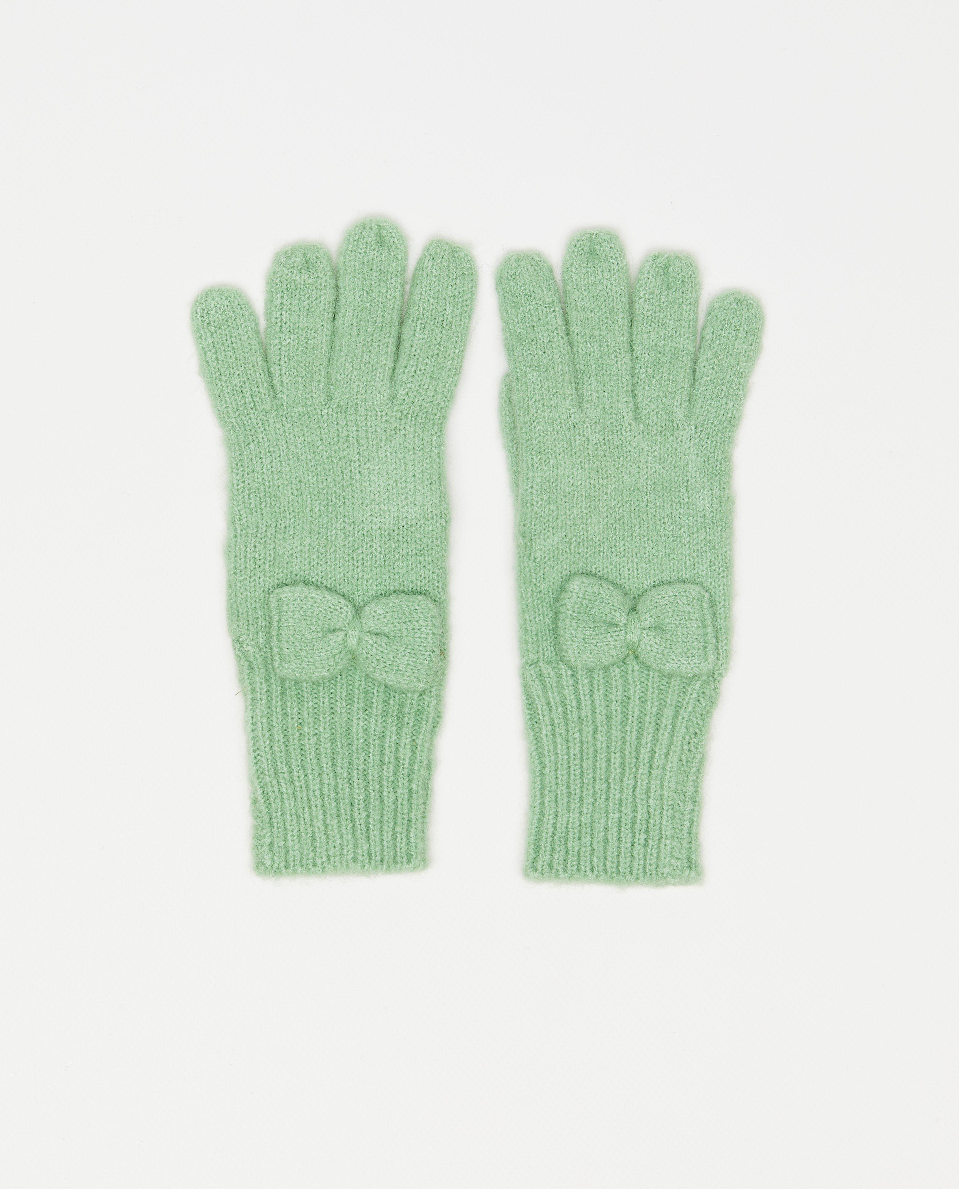 Breigoed - Handschoenen met strikjes
