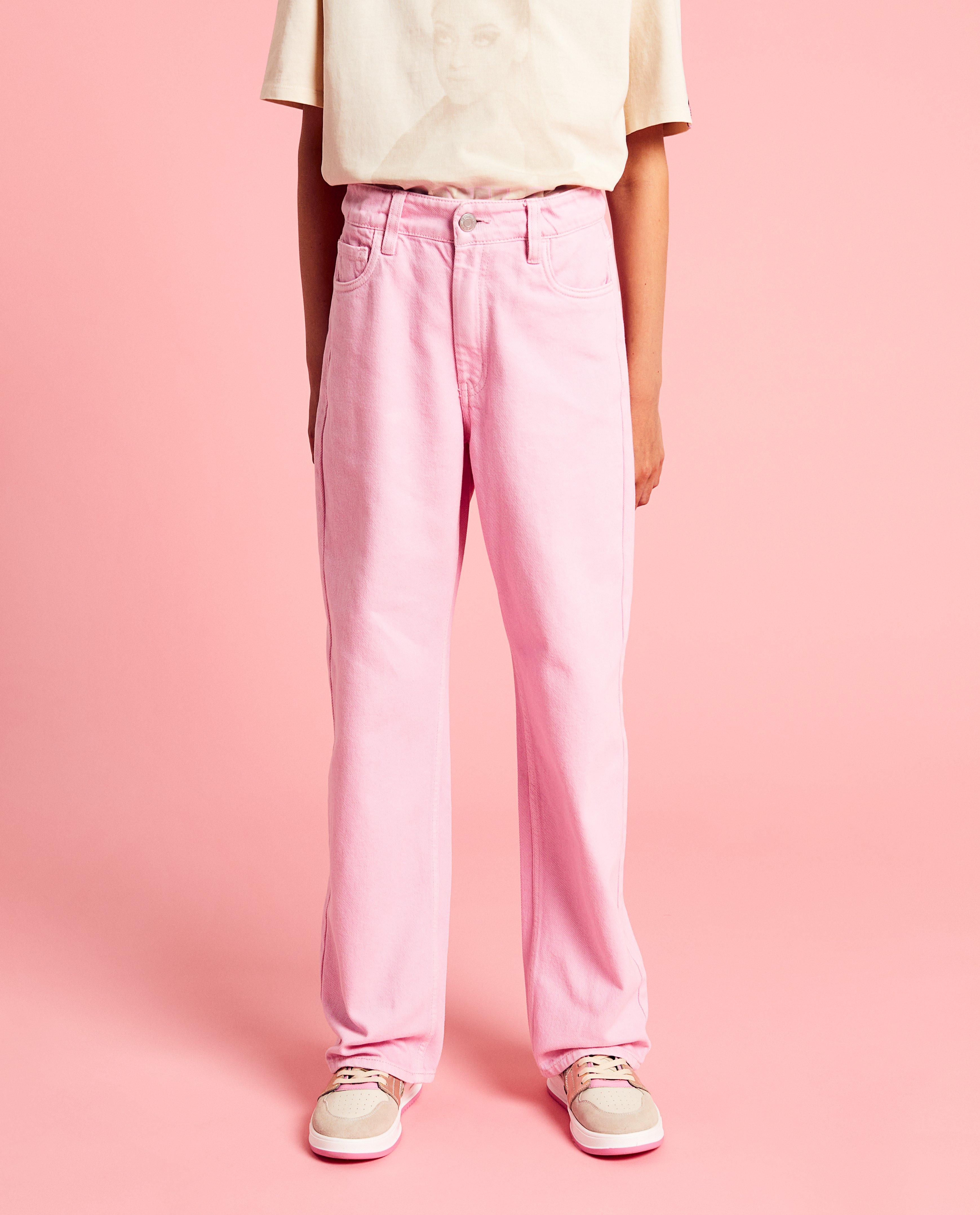 Roze jeans, straight fit, 6-14 jaar - Product Detail - roze - afbeelding nummer 3