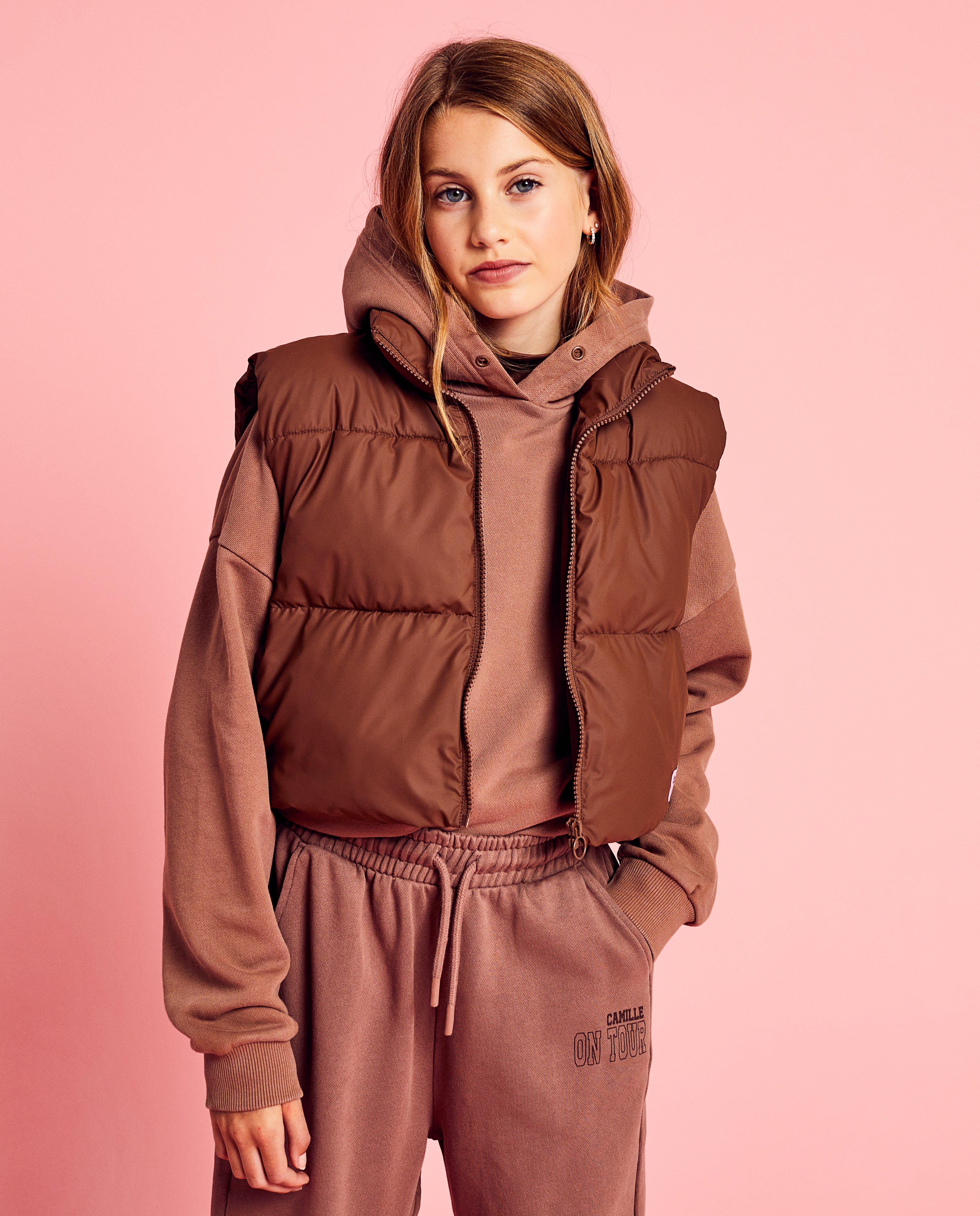 Bruine bodywarmer, 6-14 jaar - null - CAMILLE