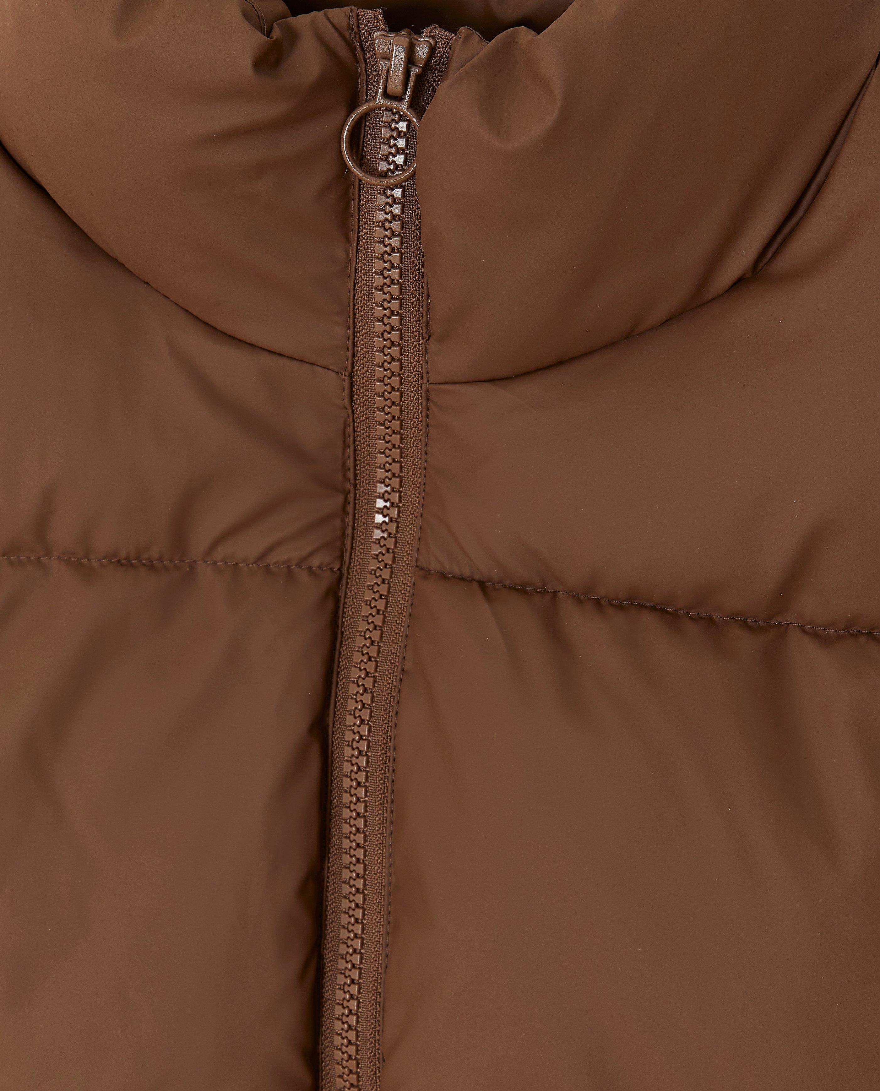 Poncho's en teddy's - Bruine bodywarmer, 6-14 jaar