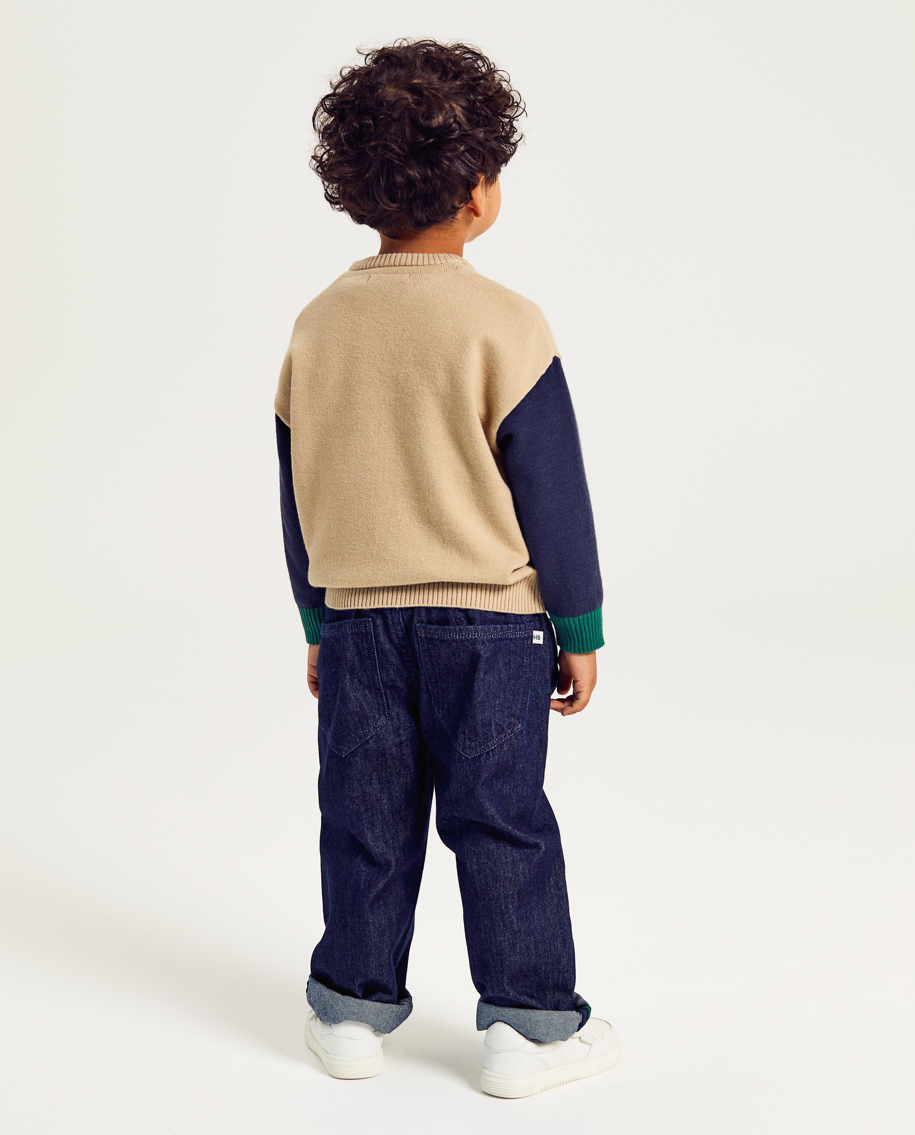 Trui met color block - Product Detail - lichtbeige - afbeelding nummer 4