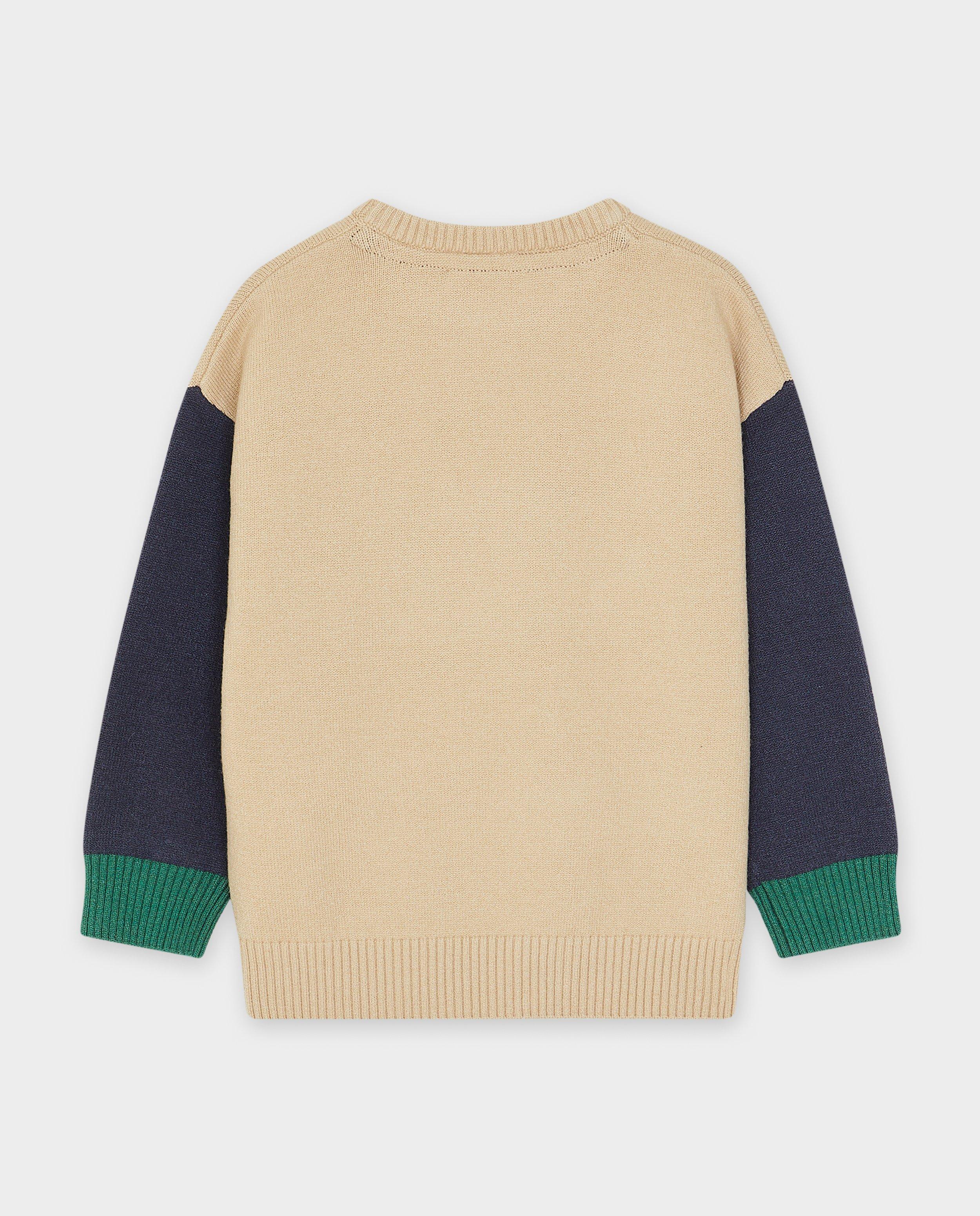 Trui met color block - Product Detail - lichtbeige - afbeelding nummer 6