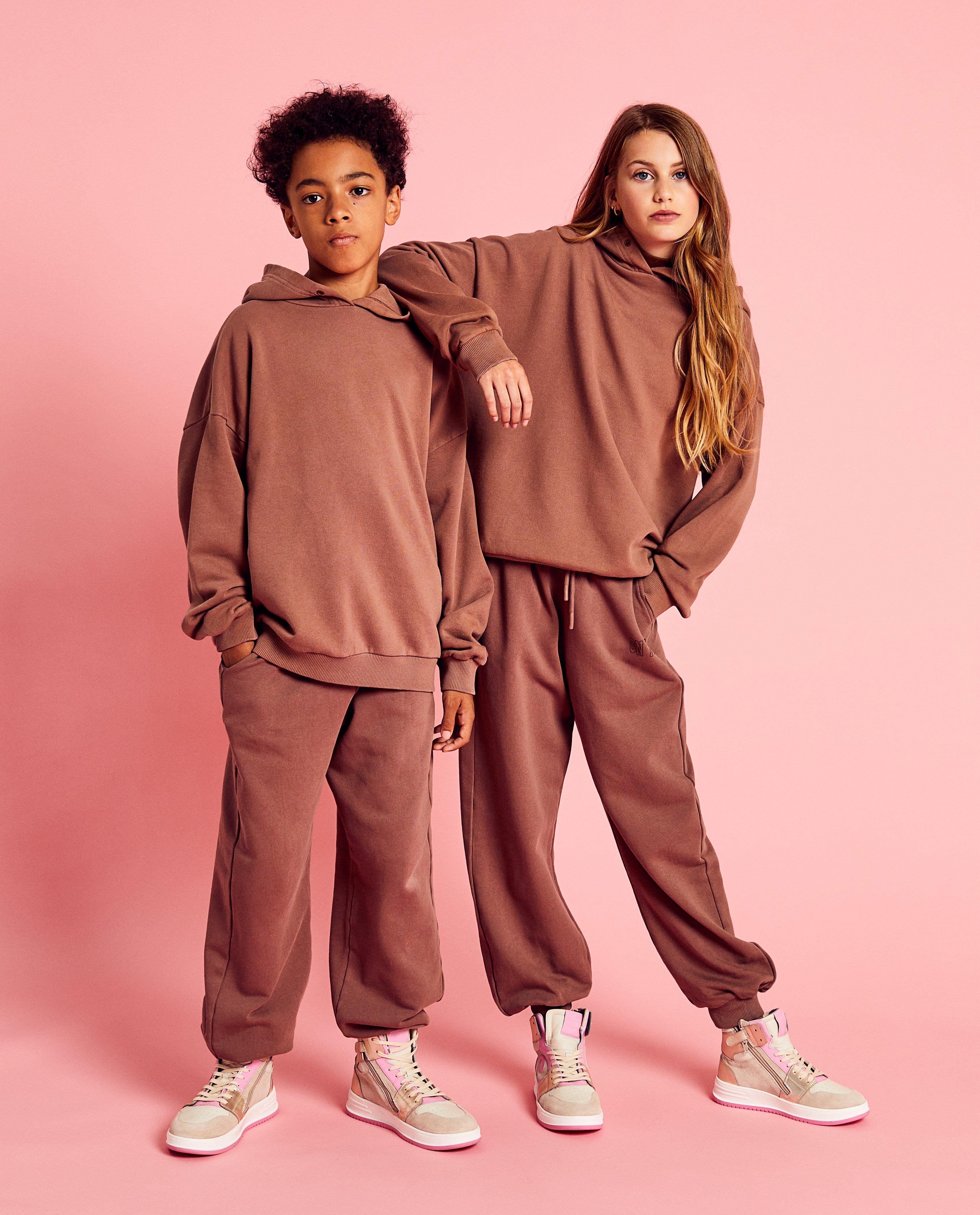 Pantalon de jogging brun, unisexe, 6-14 ans - null - CAMILLE