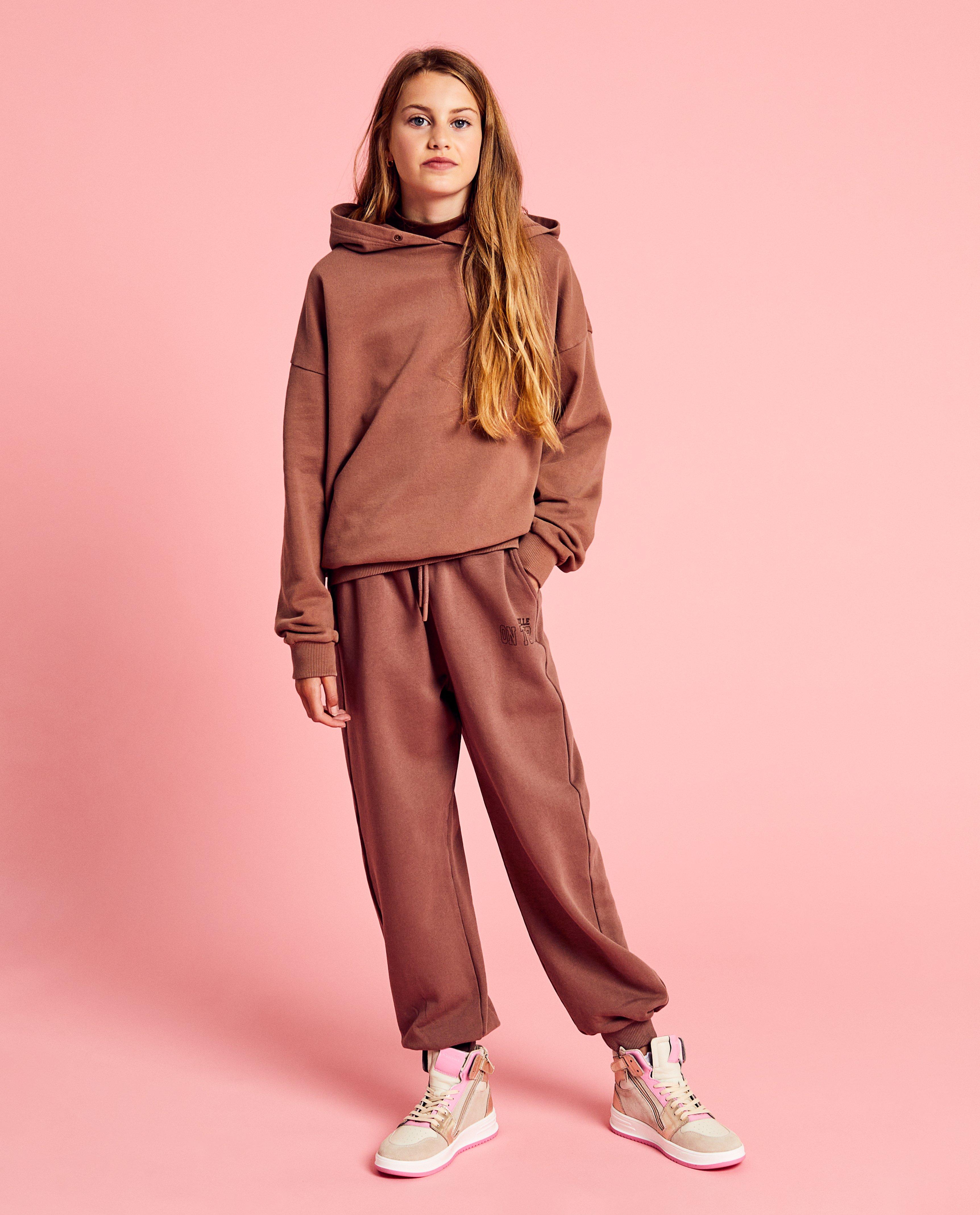 Pantalons - Pantalon de jogging brun, unisexe, 6-14 ans