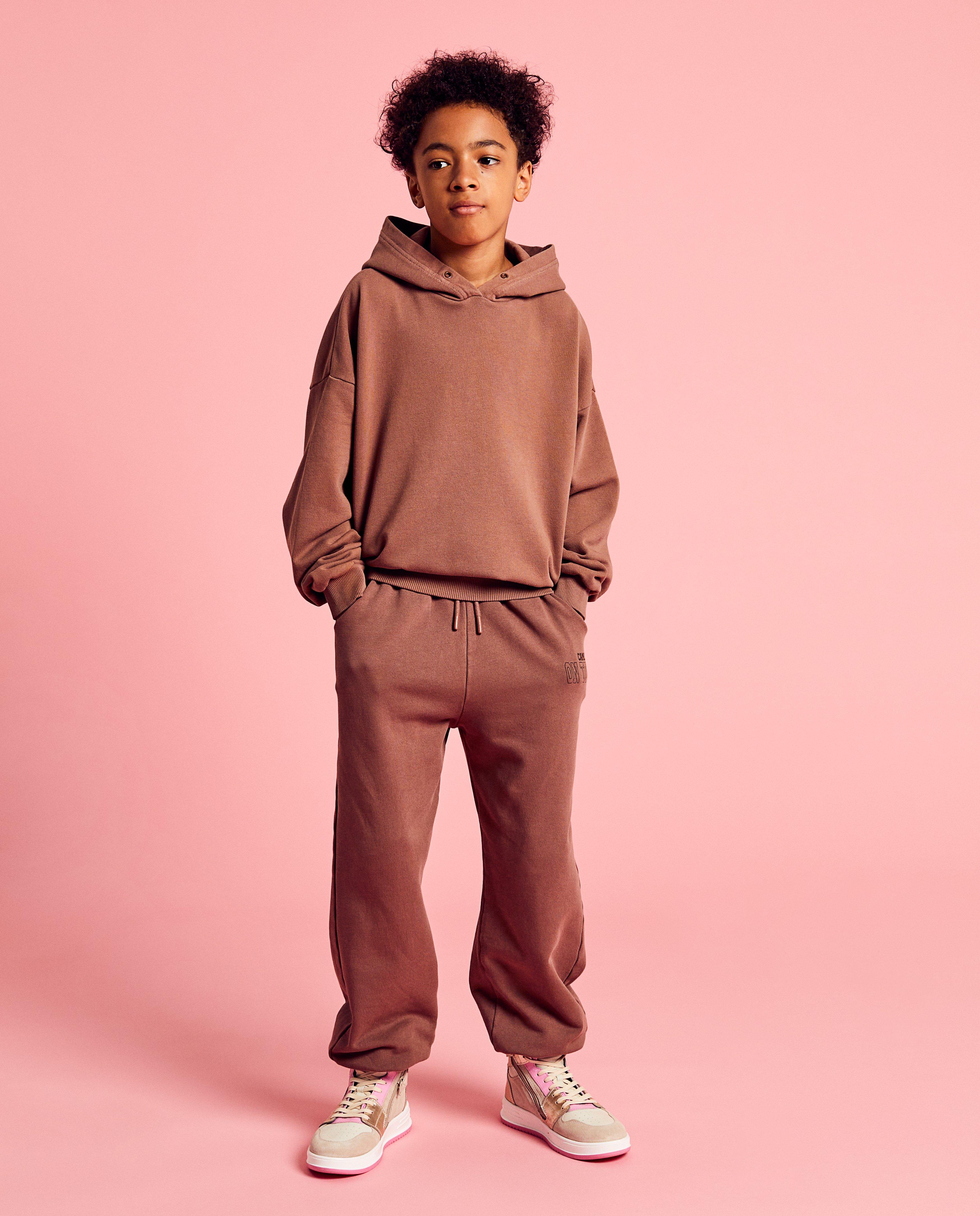 Pantalons - Pantalon de jogging brun, unisexe, 6-14 ans
