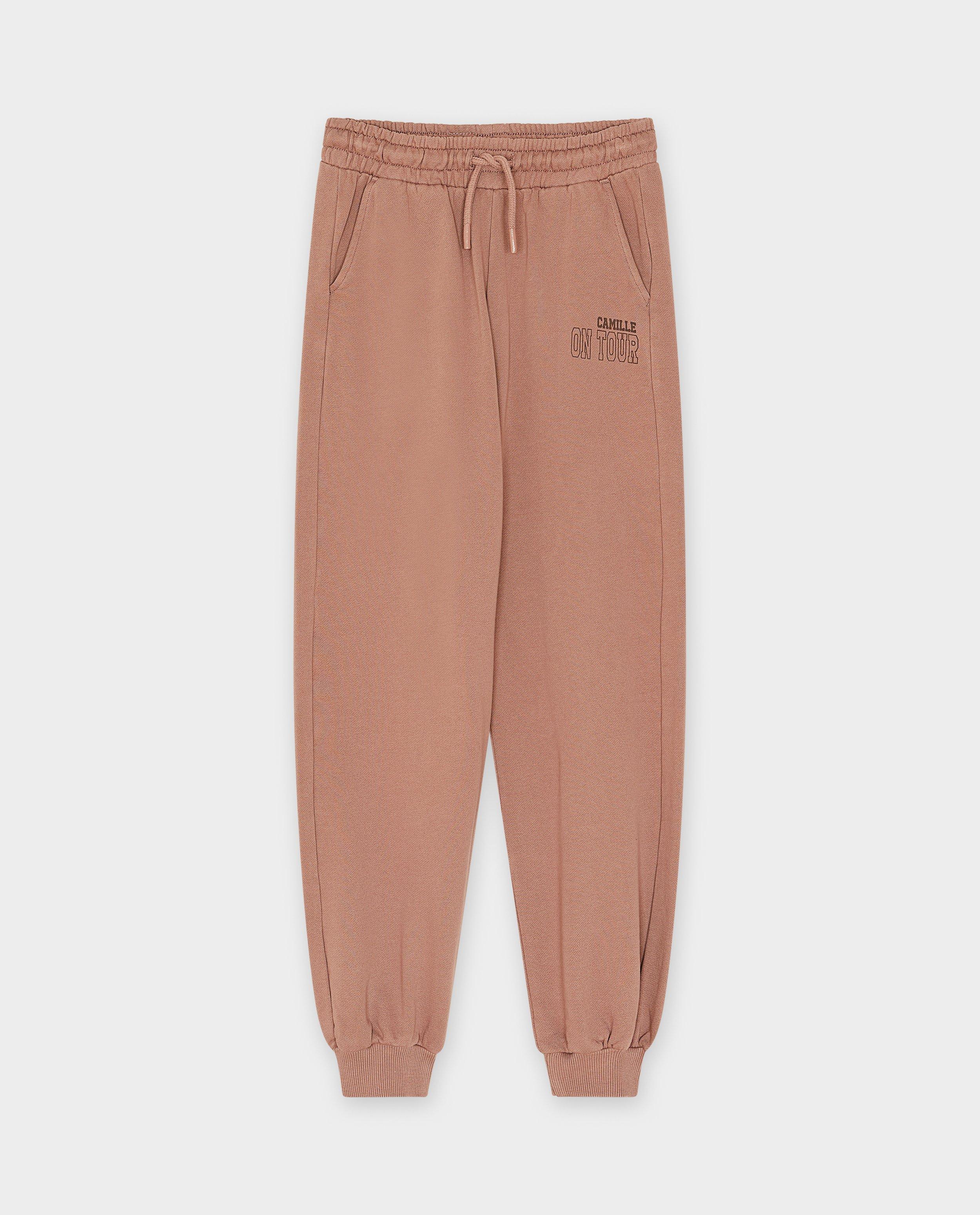 Pantalons - Pantalon de jogging brun, unisexe, 6-14 ans