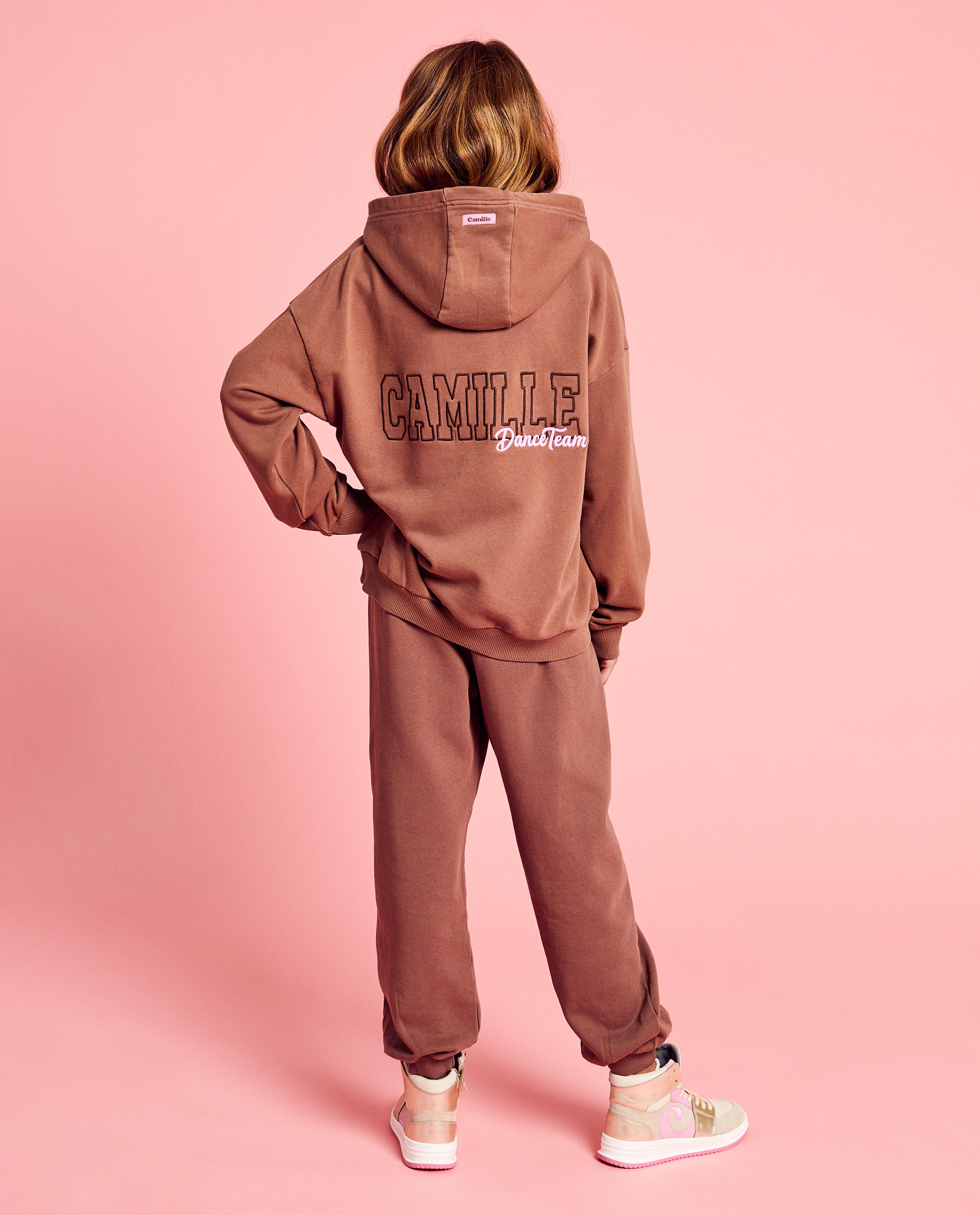 Pantalons - Pantalon de jogging brun, unisexe, 6-14 ans