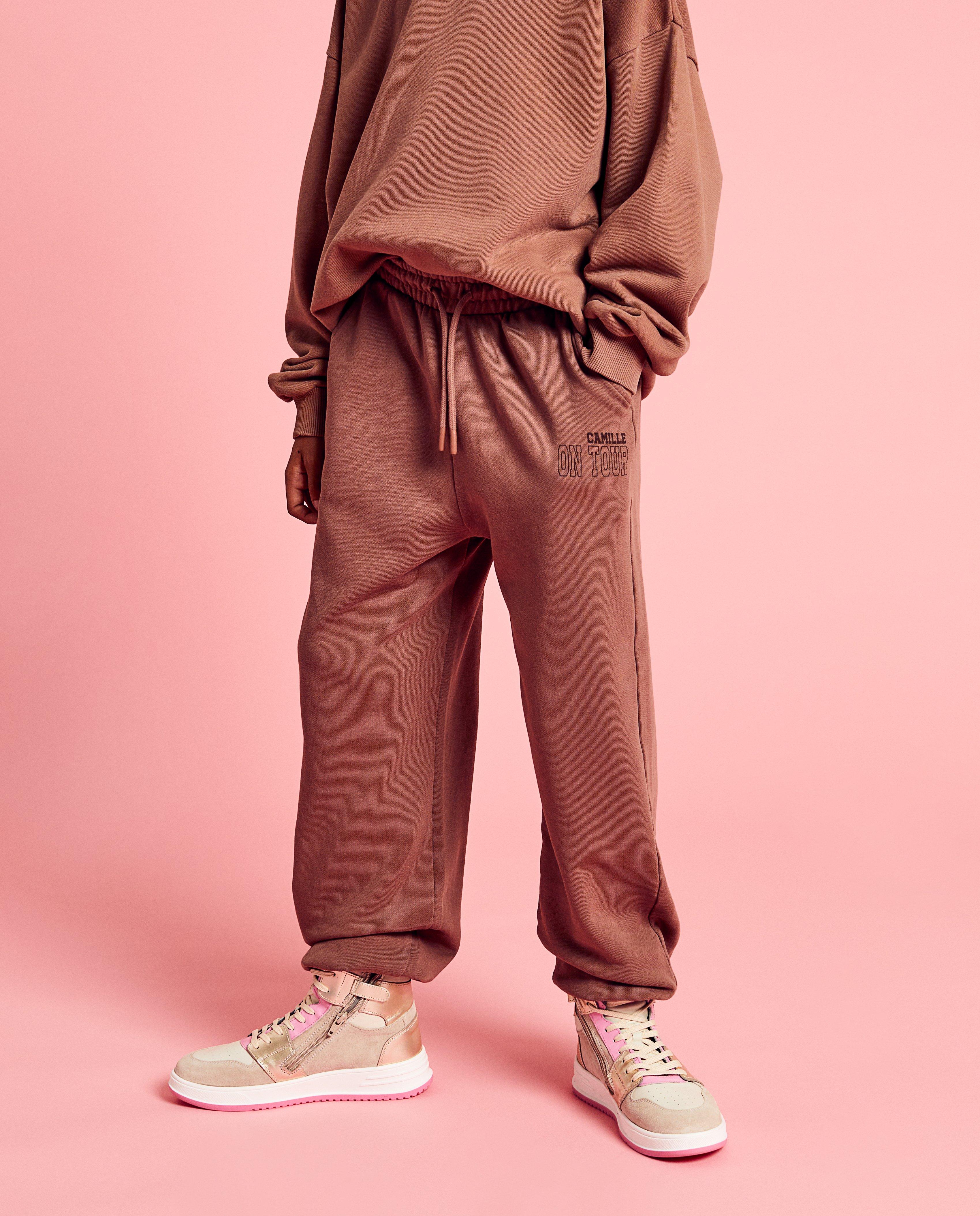 Pantalons - Pantalon de jogging brun, unisexe, 6-14 ans